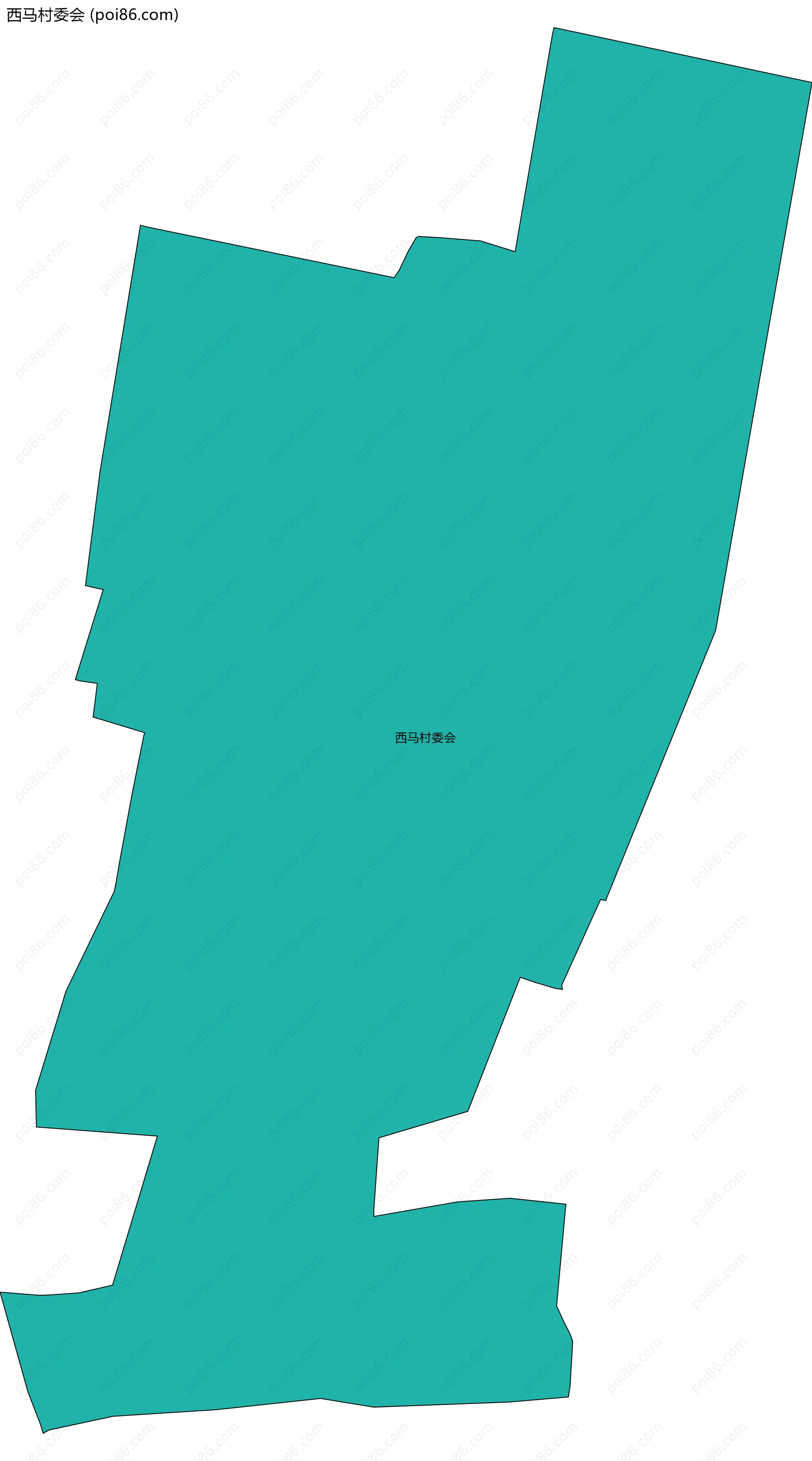 西马村委会边界地图