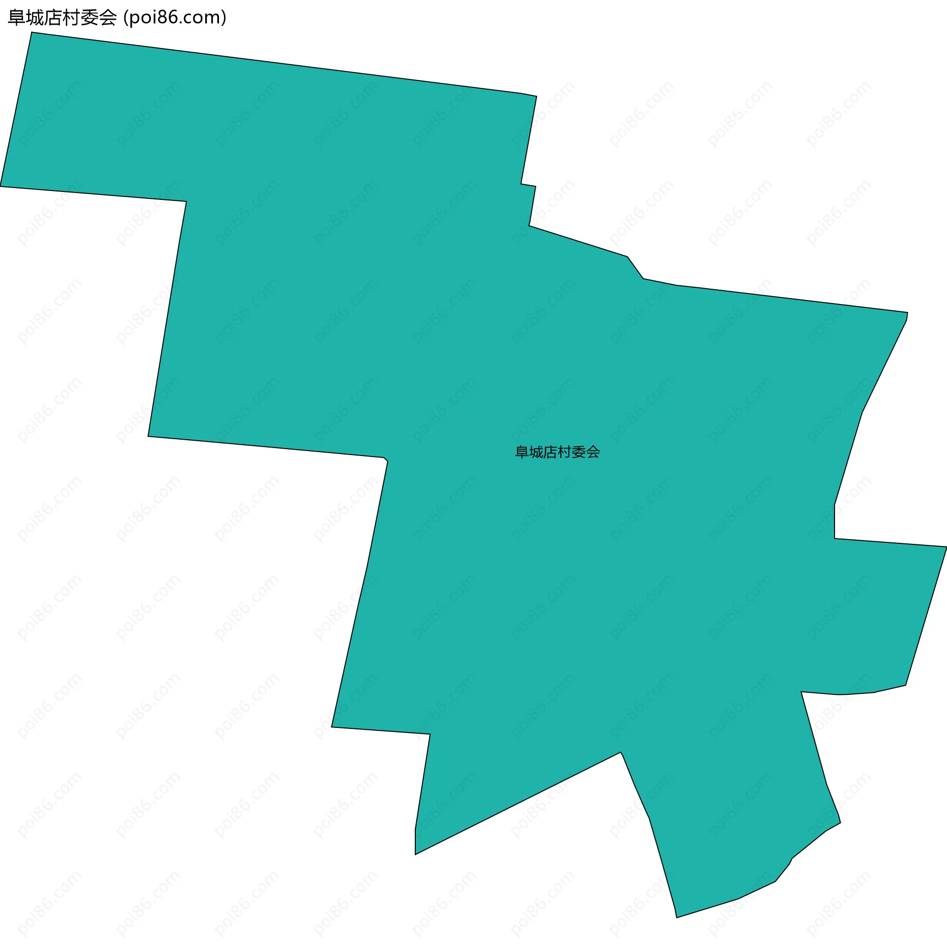 阜城店村委会边界地图