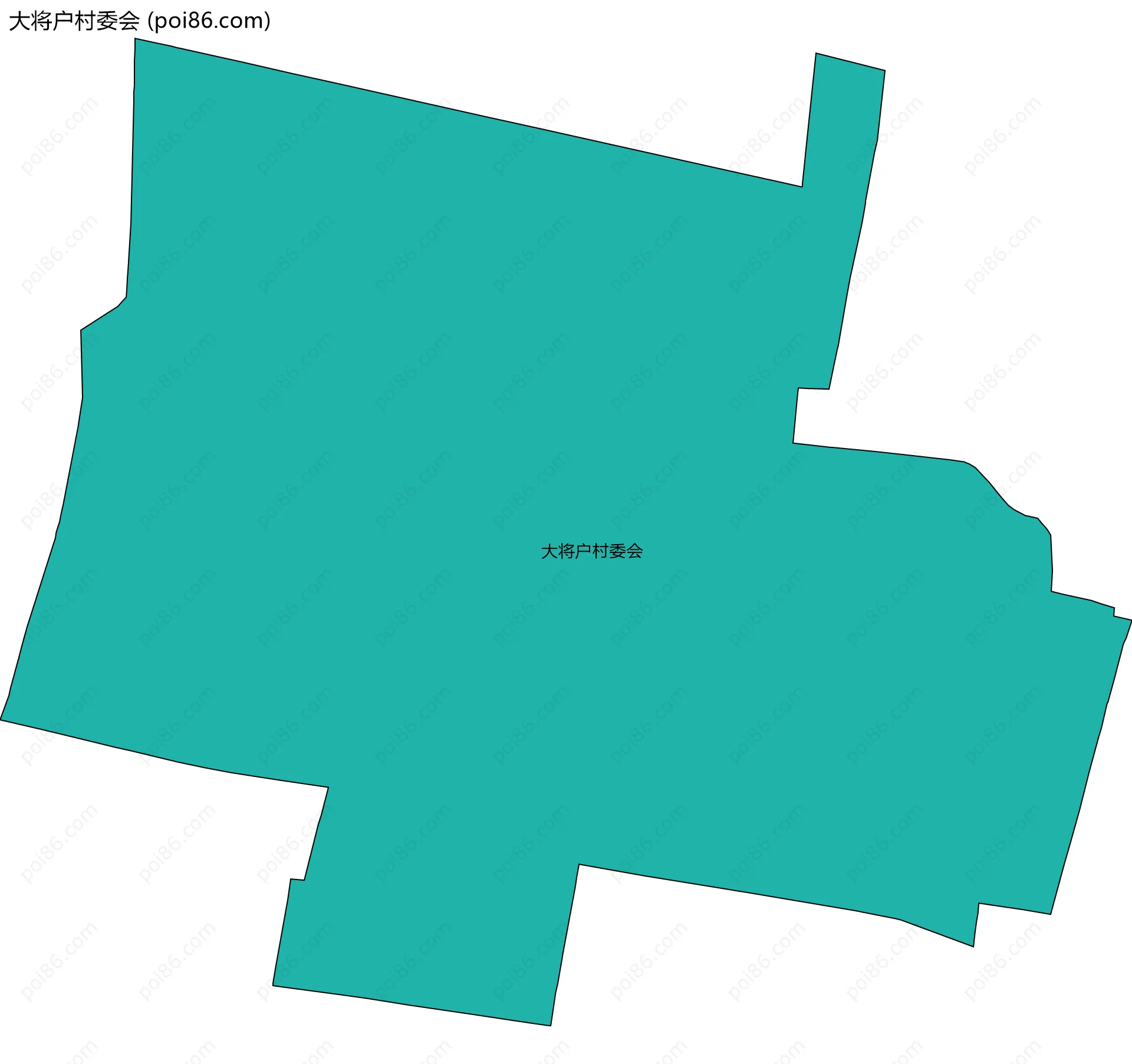 大将户村委会边界地图