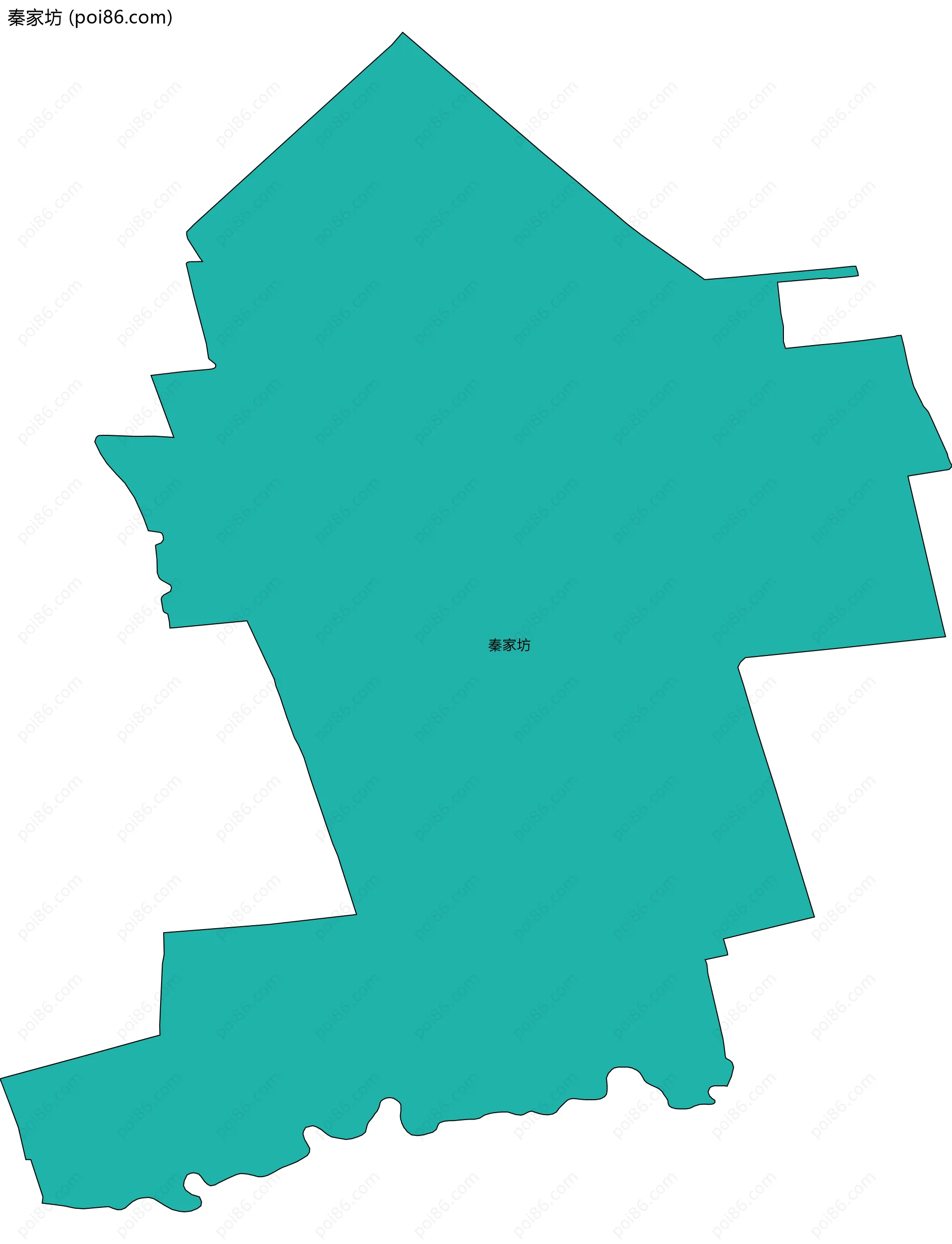 秦家坊边界地图