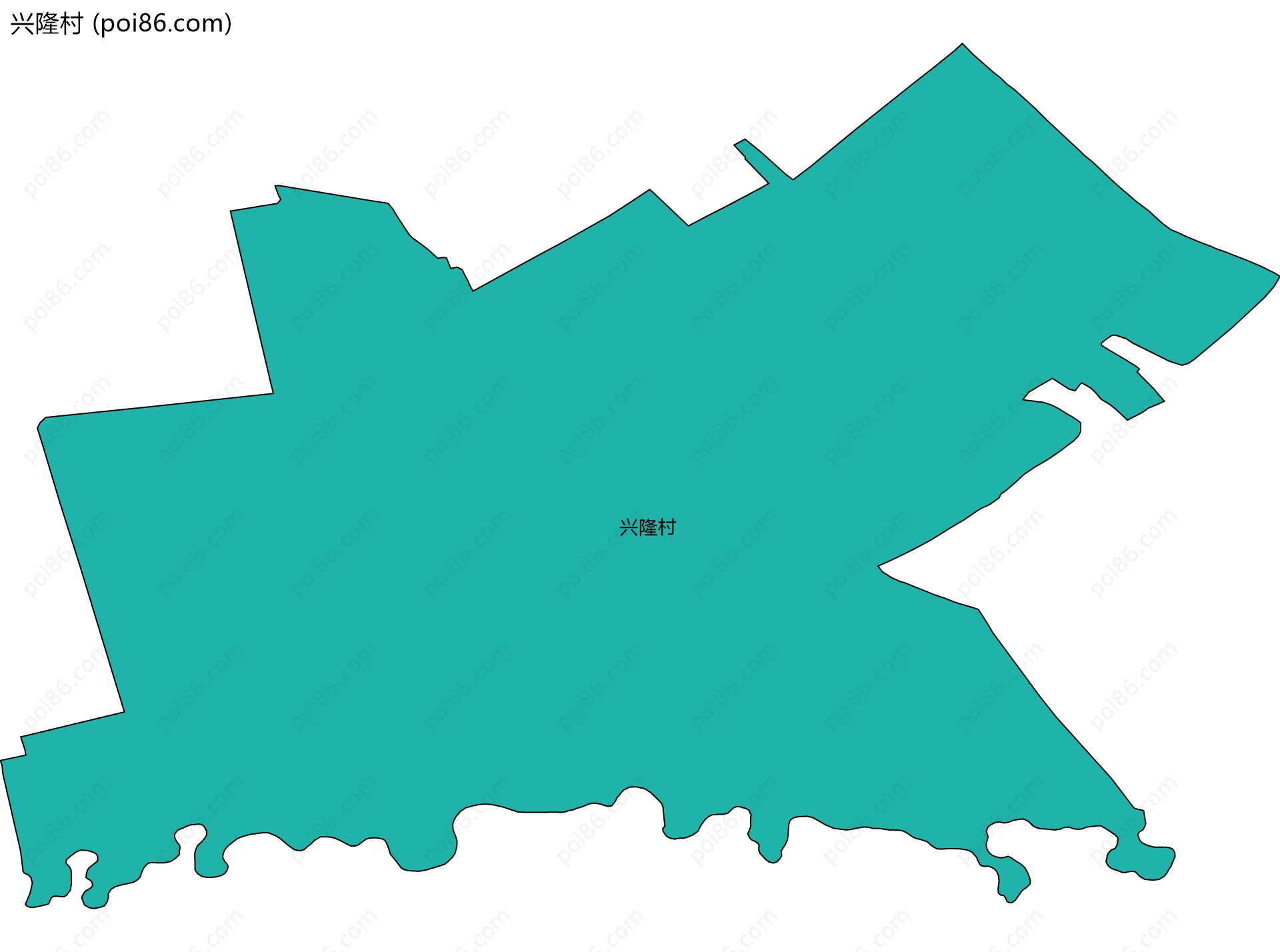 兴隆村边界地图