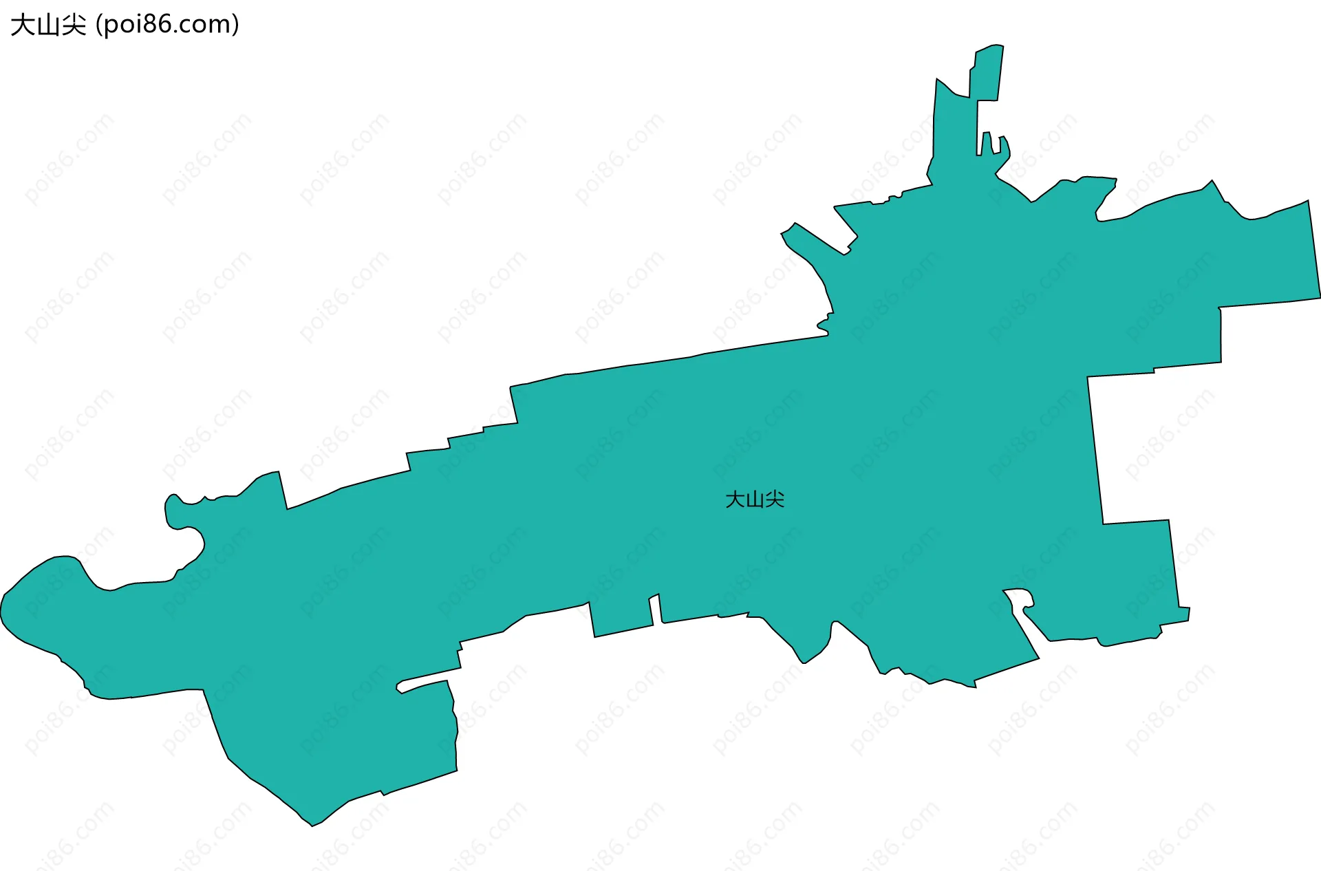 大山尖边界地图