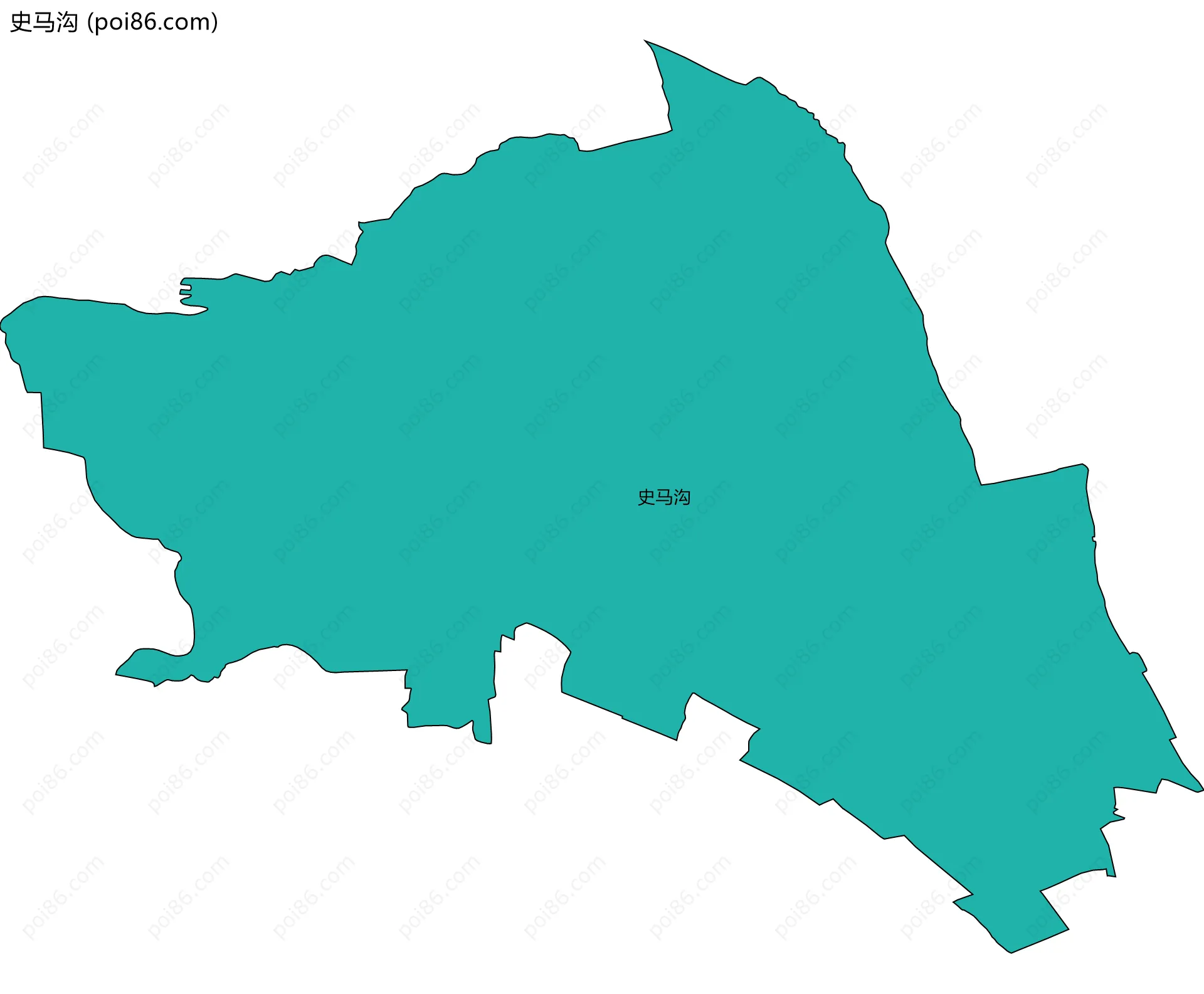 史马沟边界地图