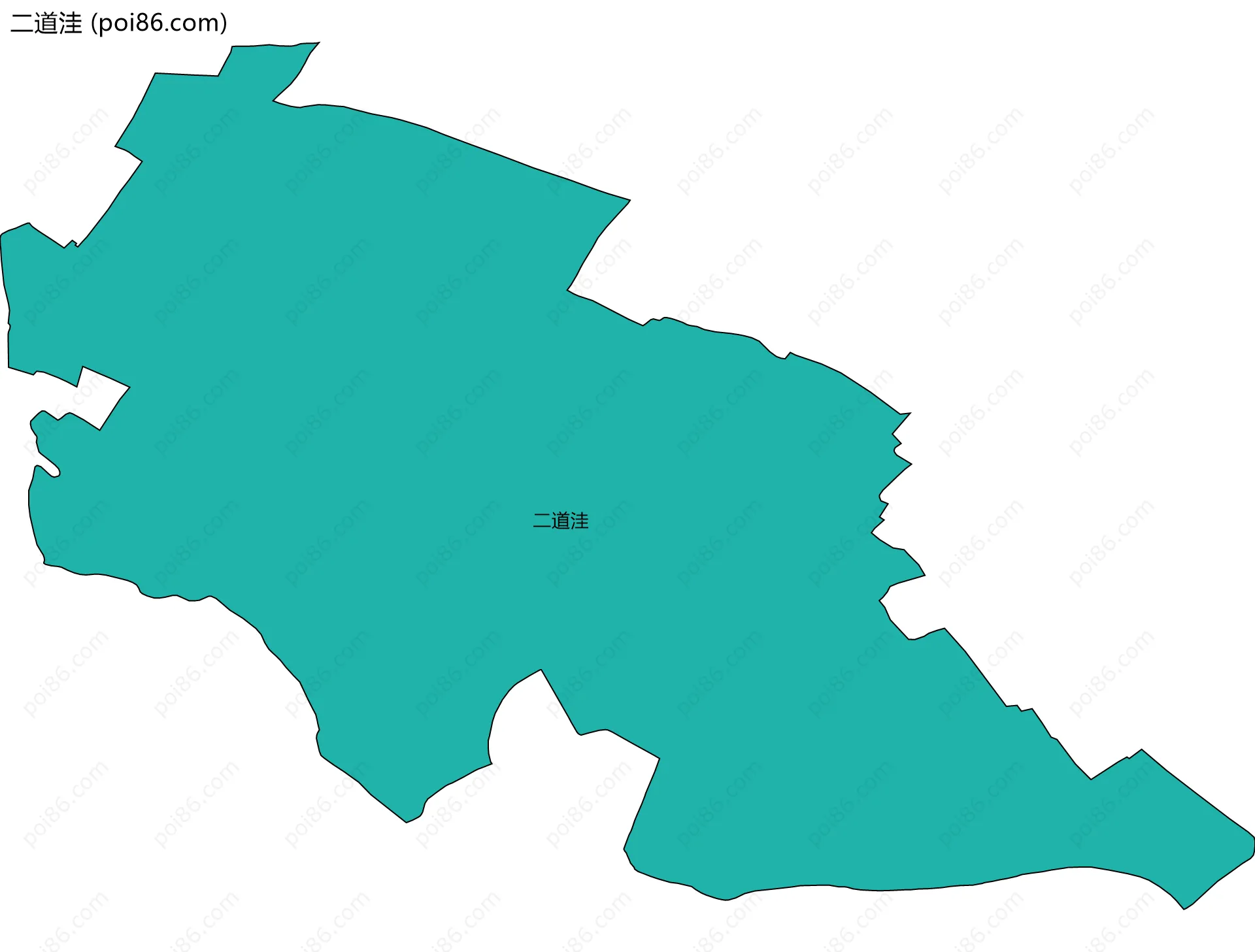 二道洼边界地图