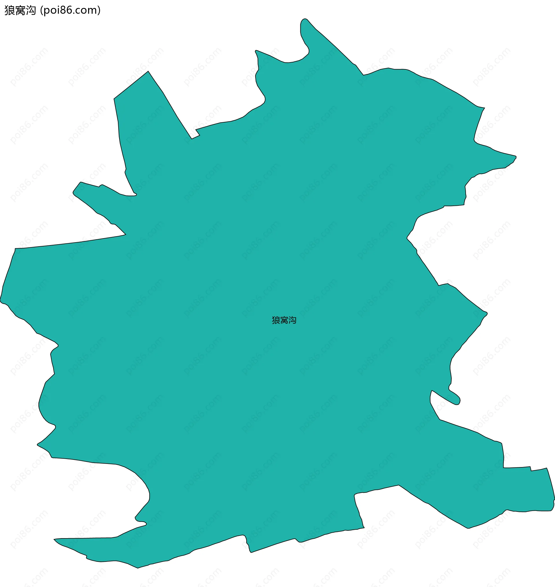 狼窝沟边界地图