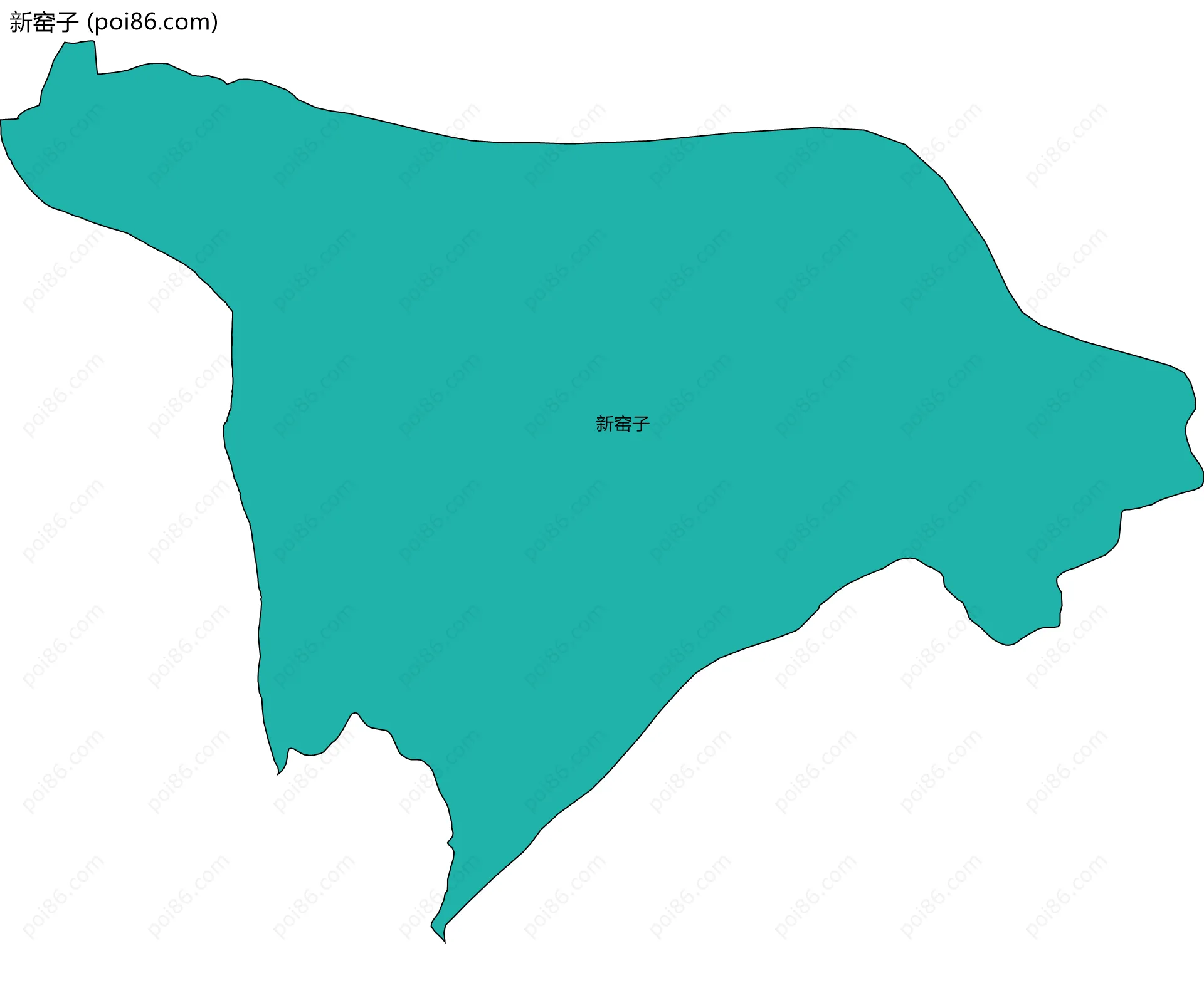 新窑子边界地图