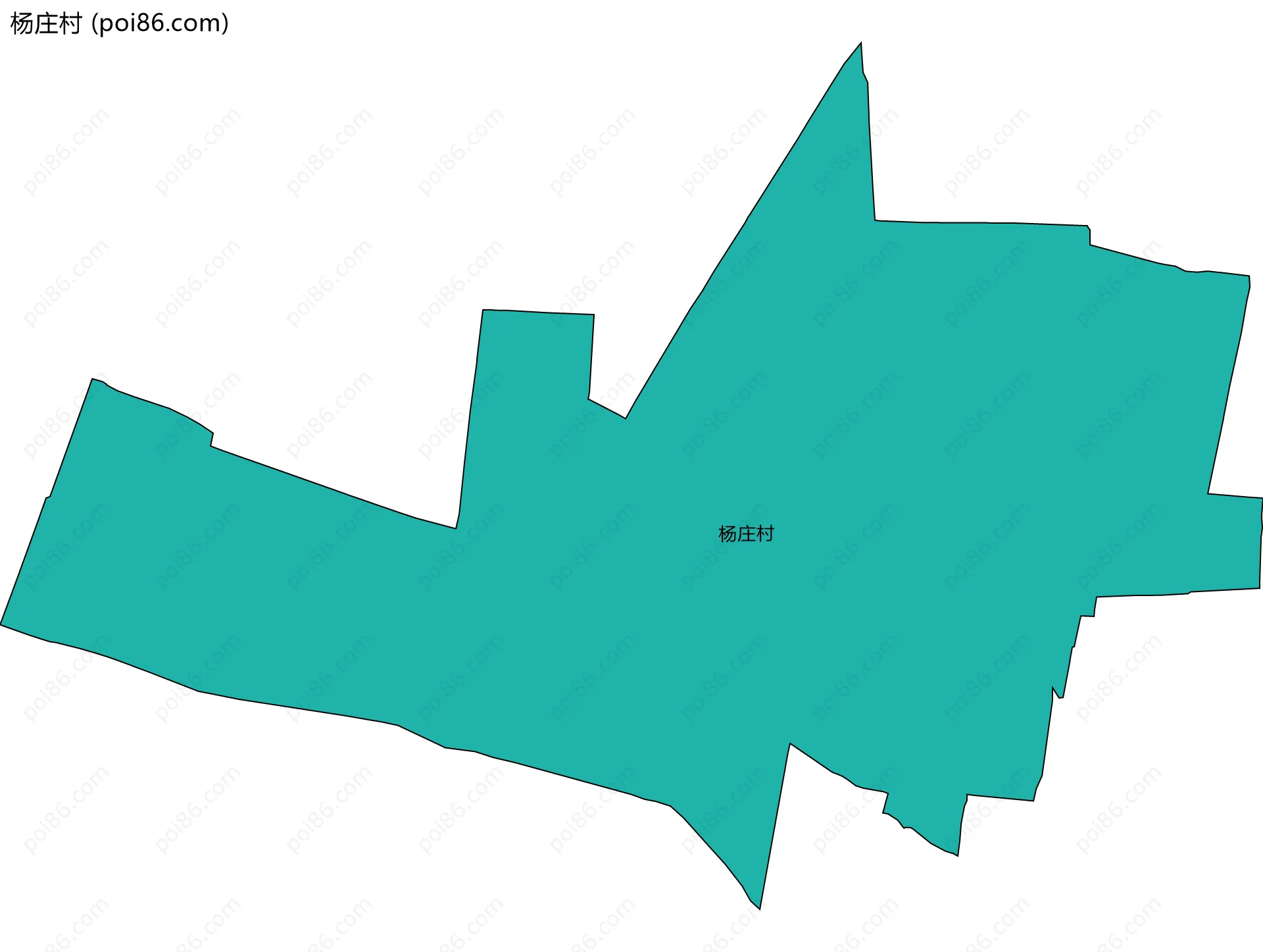 杨庄村边界地图