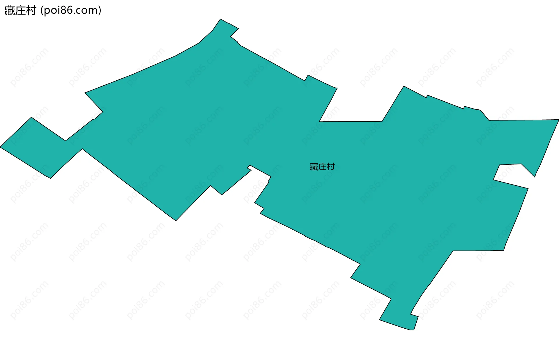 藏庄村边界地图