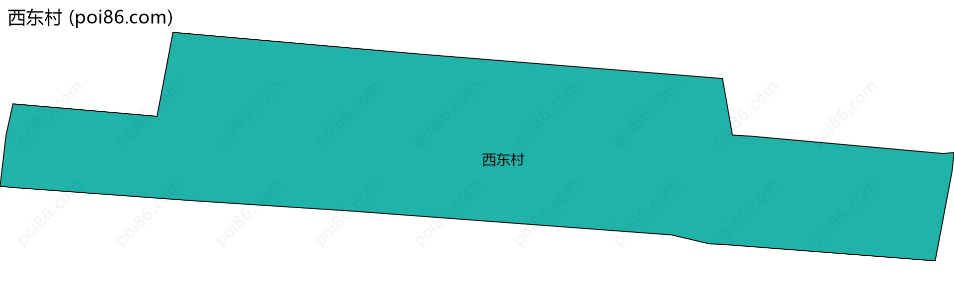 西东村边界地图