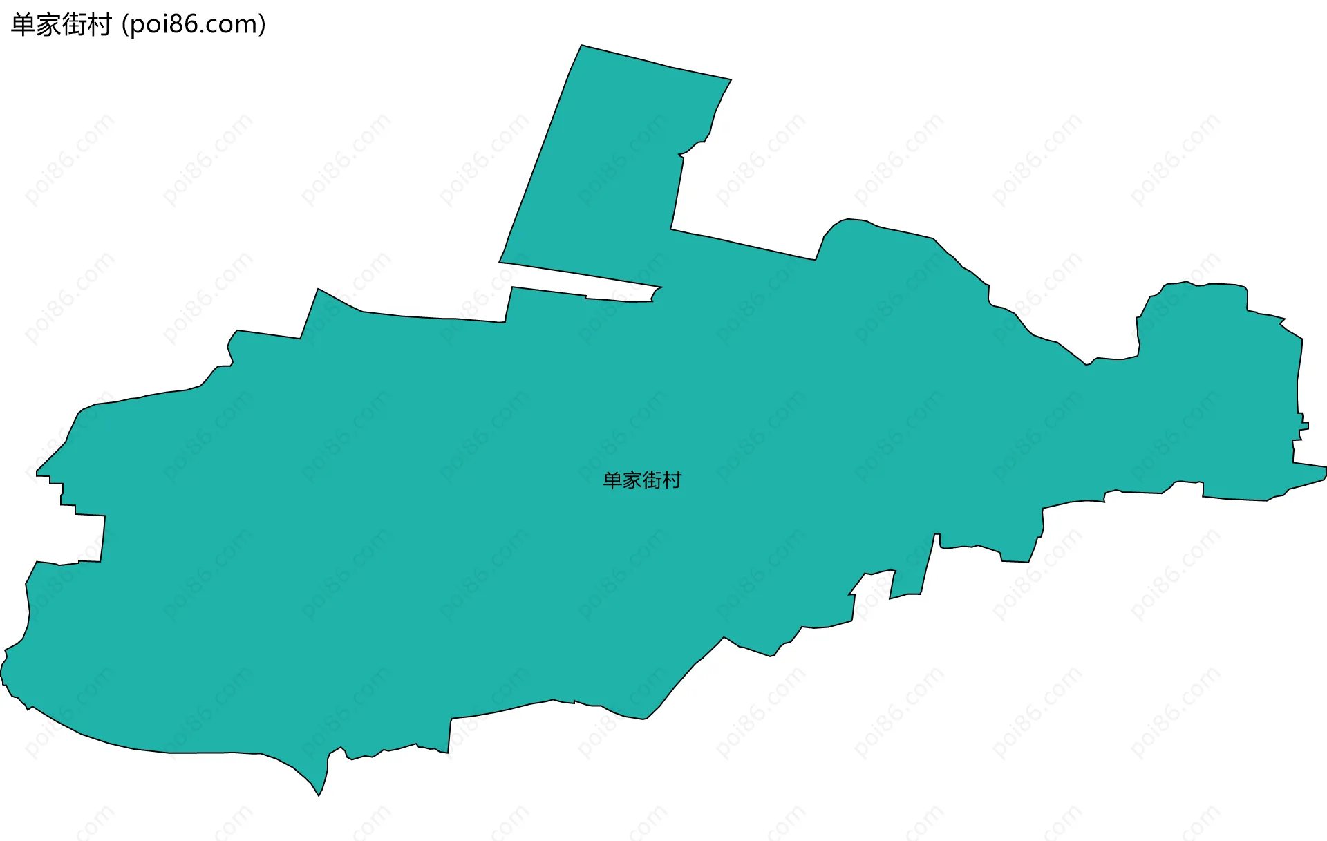 单家街村边界地图