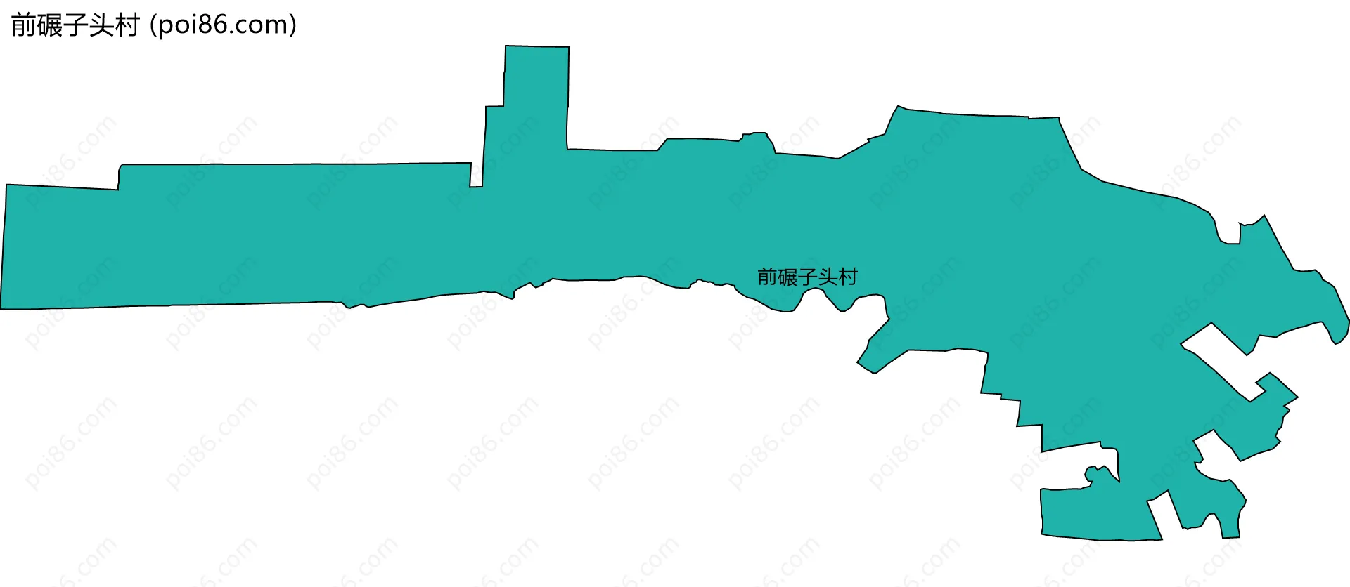 前碾子头村边界地图