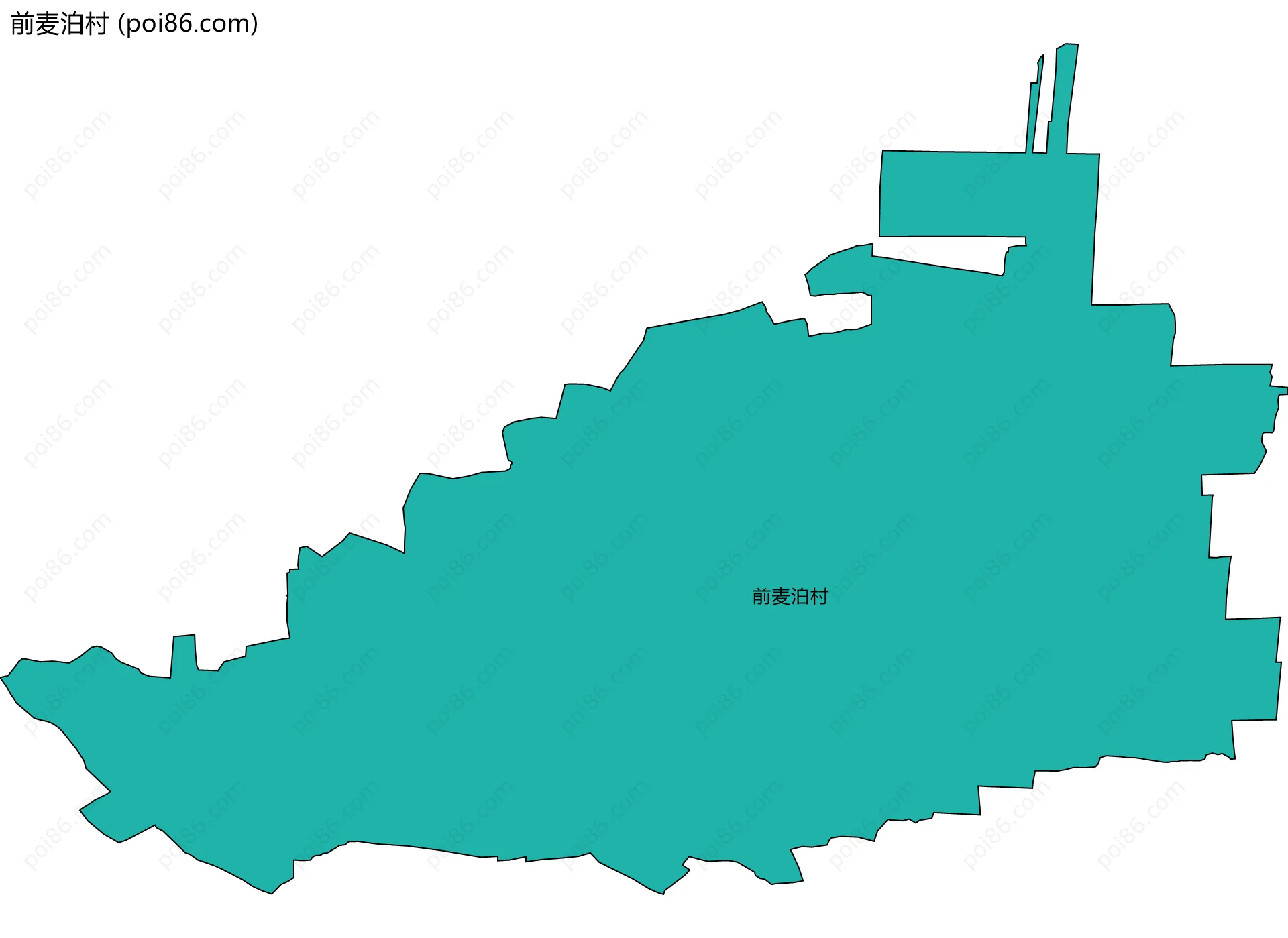 前麦泊村边界地图