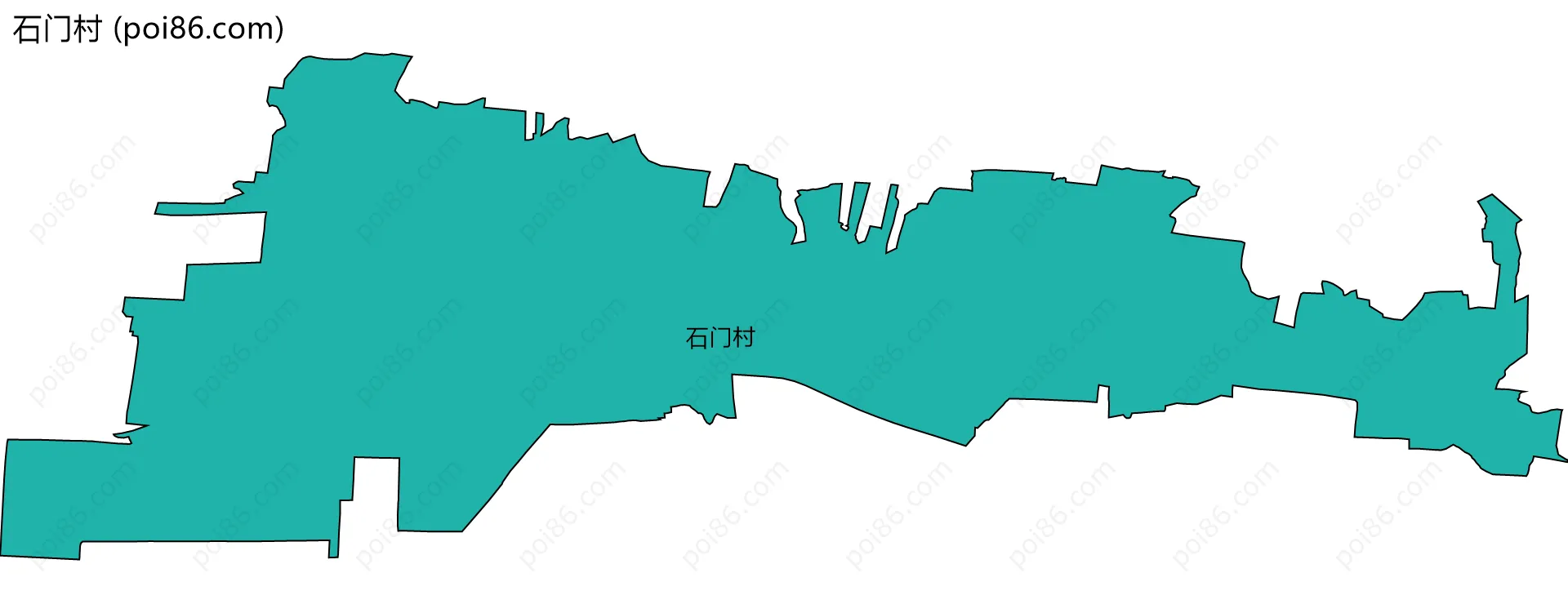石门村边界地图
