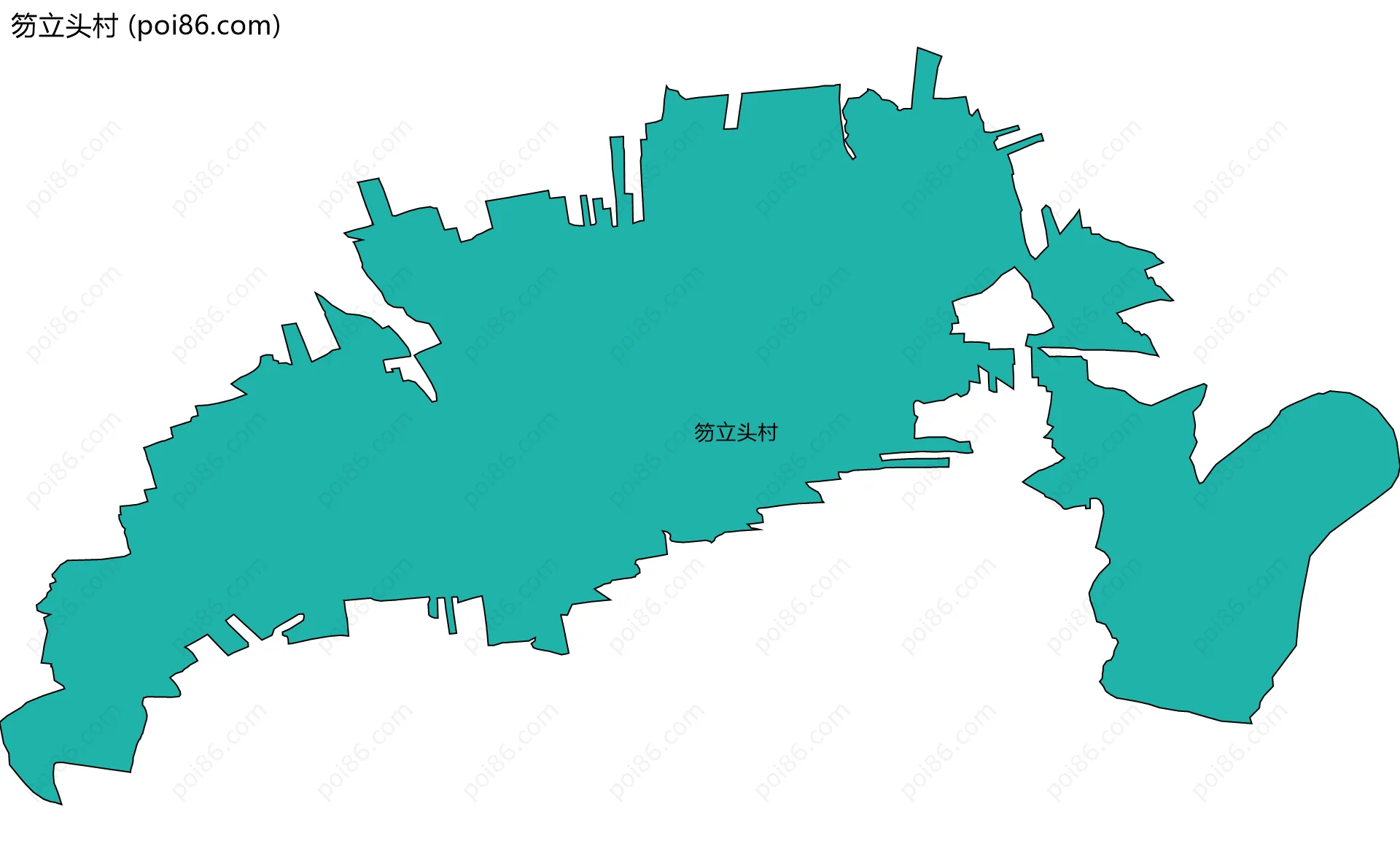 笏立头村边界地图