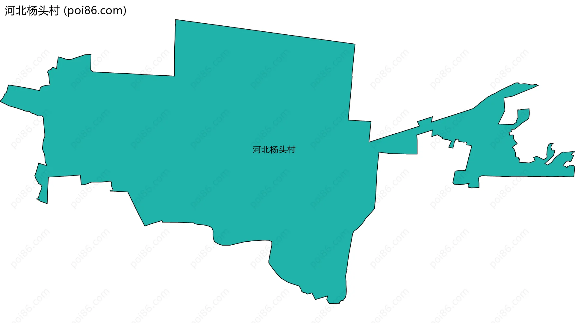 河北杨头村边界地图