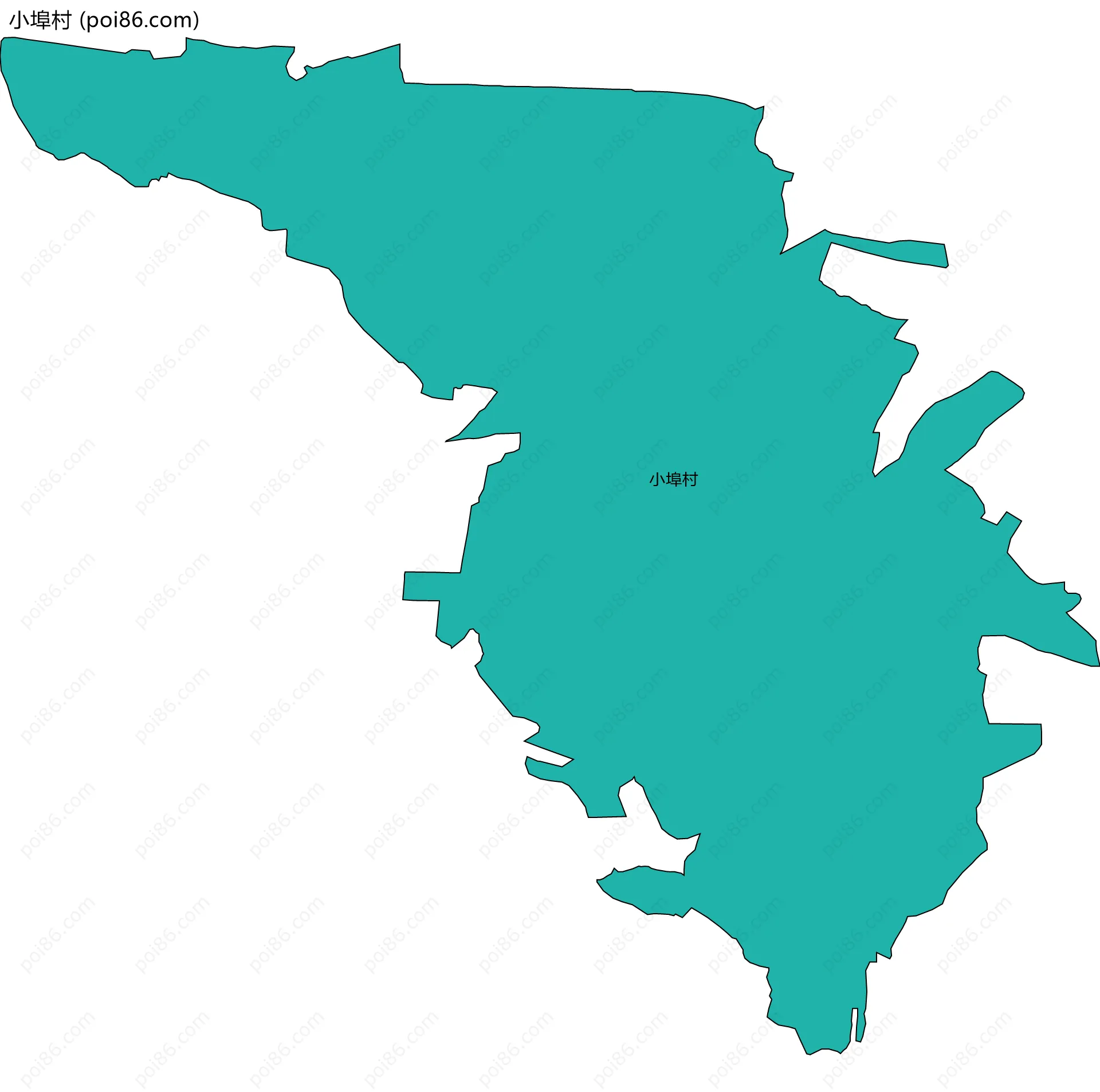 小埠村边界地图