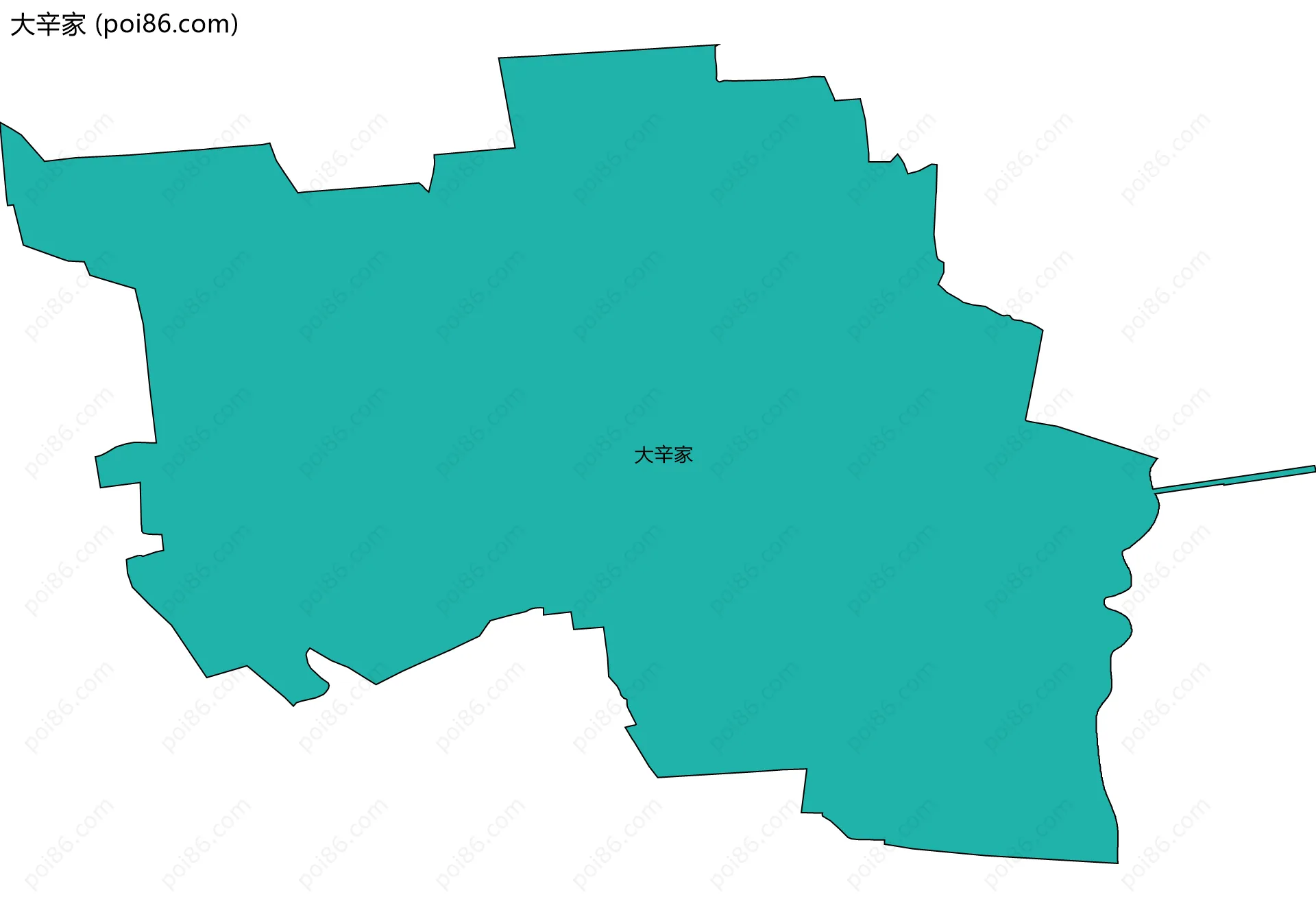 大辛家边界地图