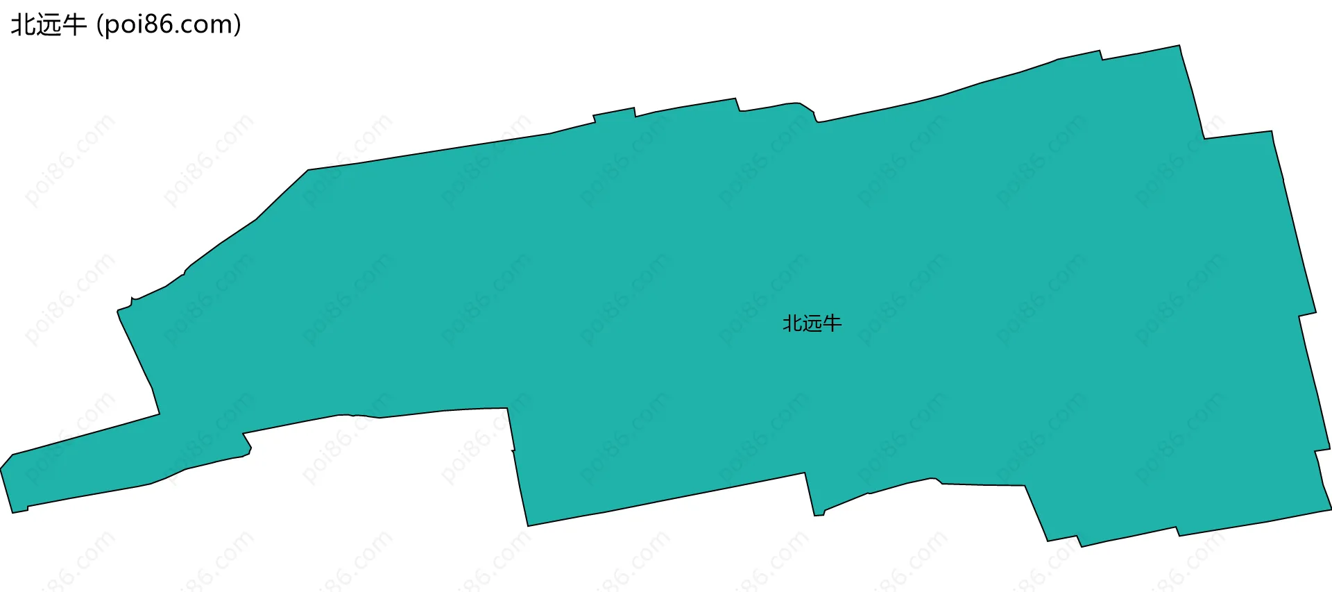 北远牛边界地图