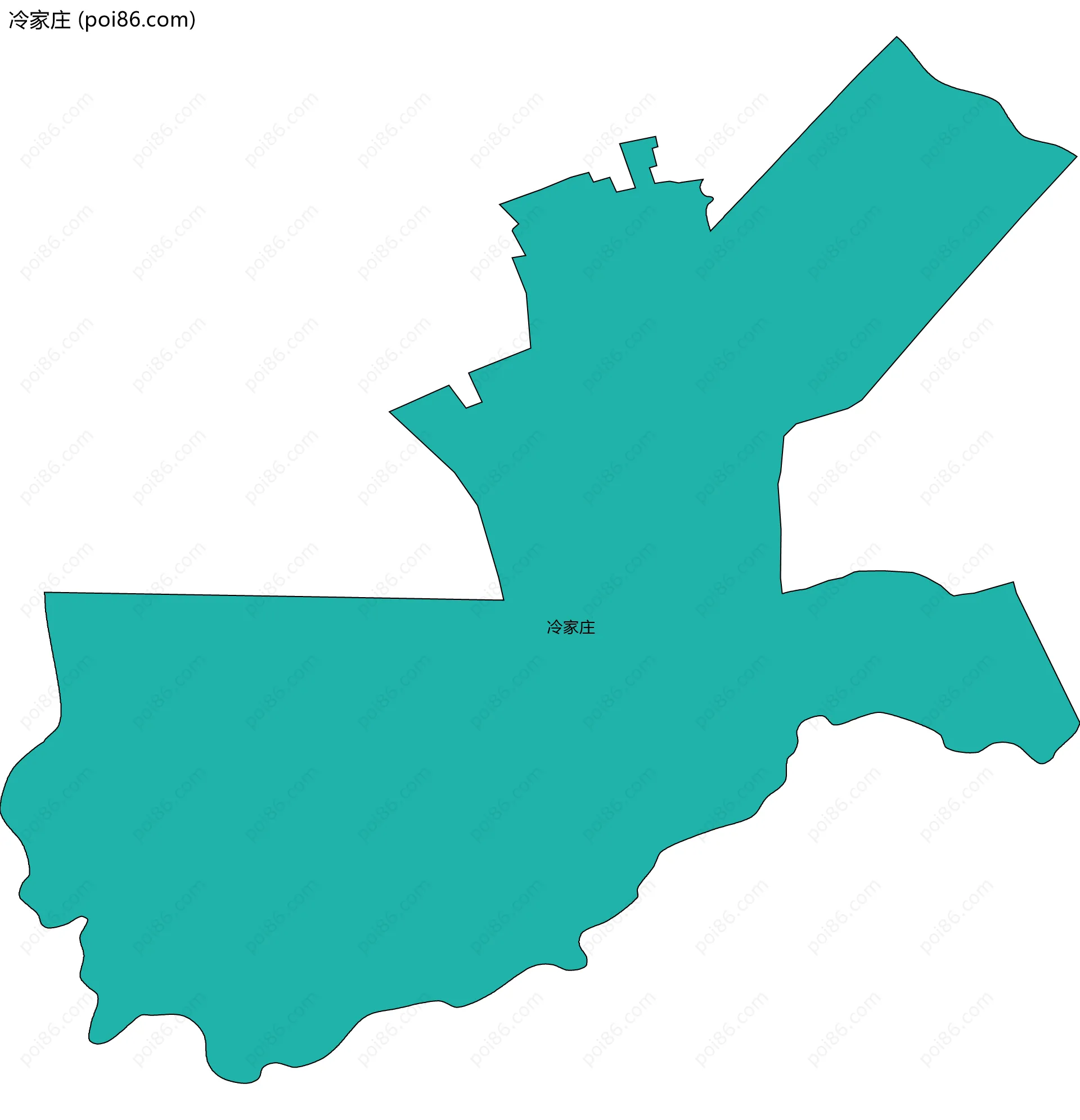 冷家庄边界地图