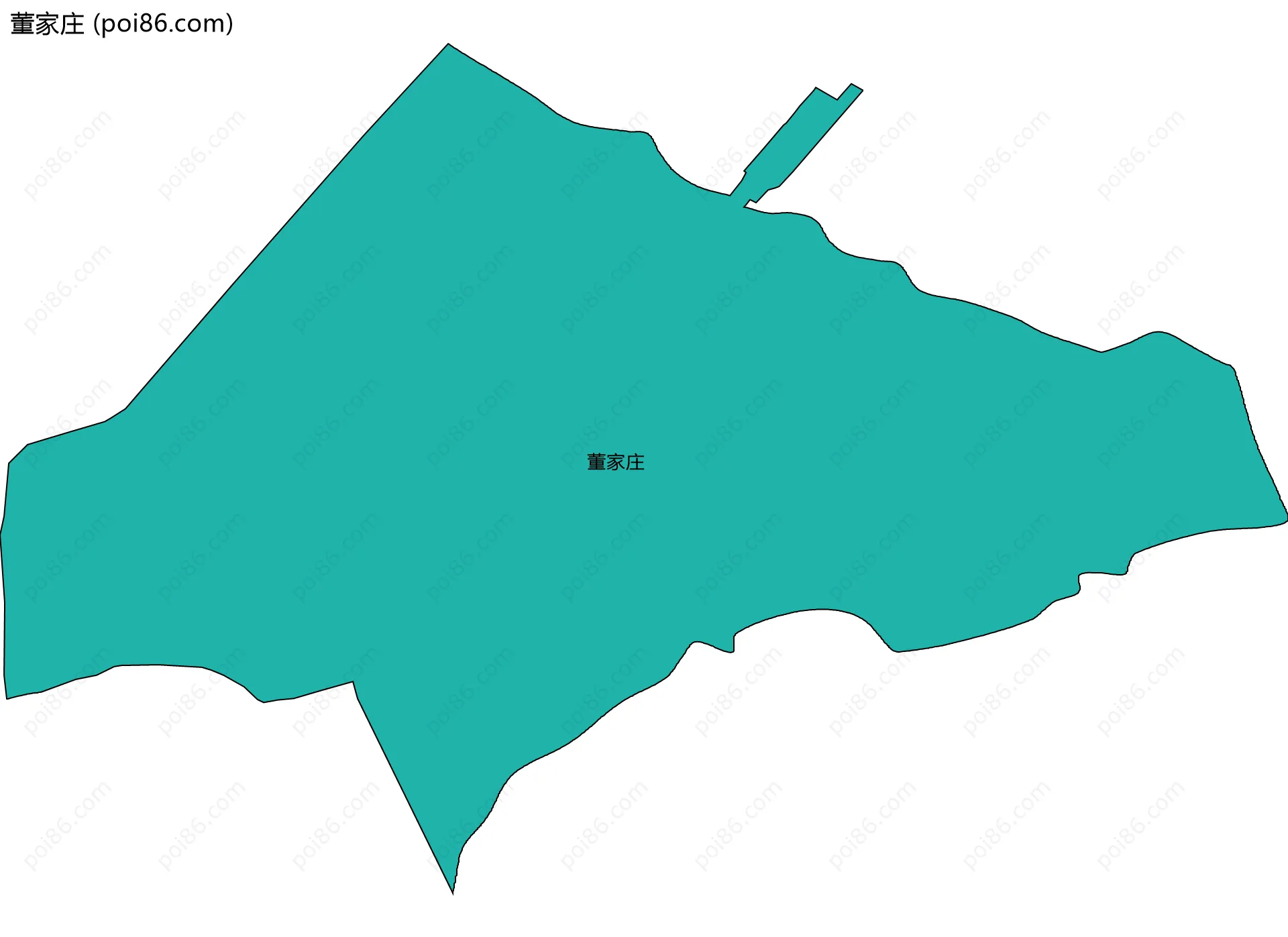 董家庄边界地图