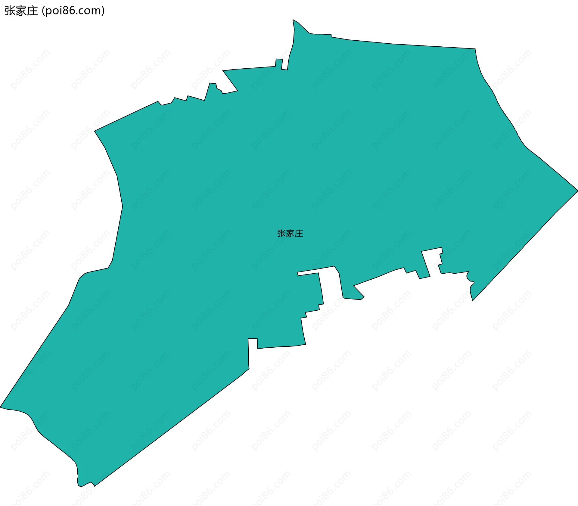 张家庄边界地图