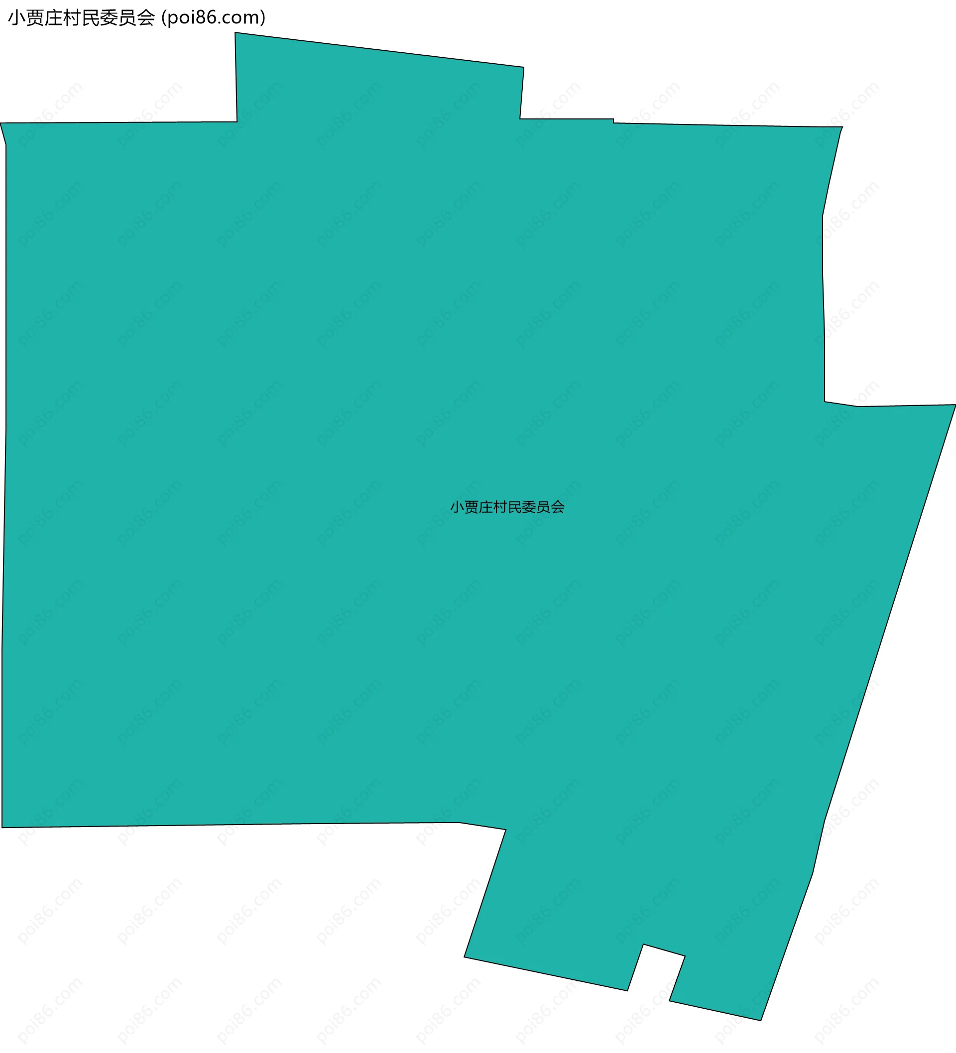 小贾庄村民委员会边界地图