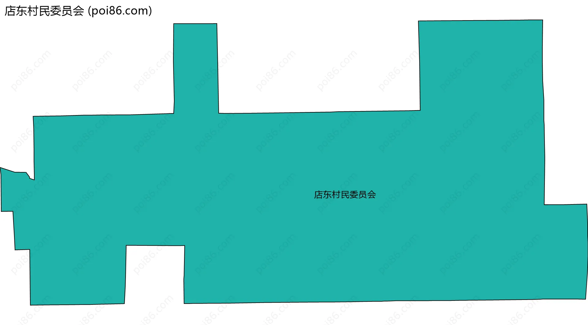 店东村民委员会边界地图