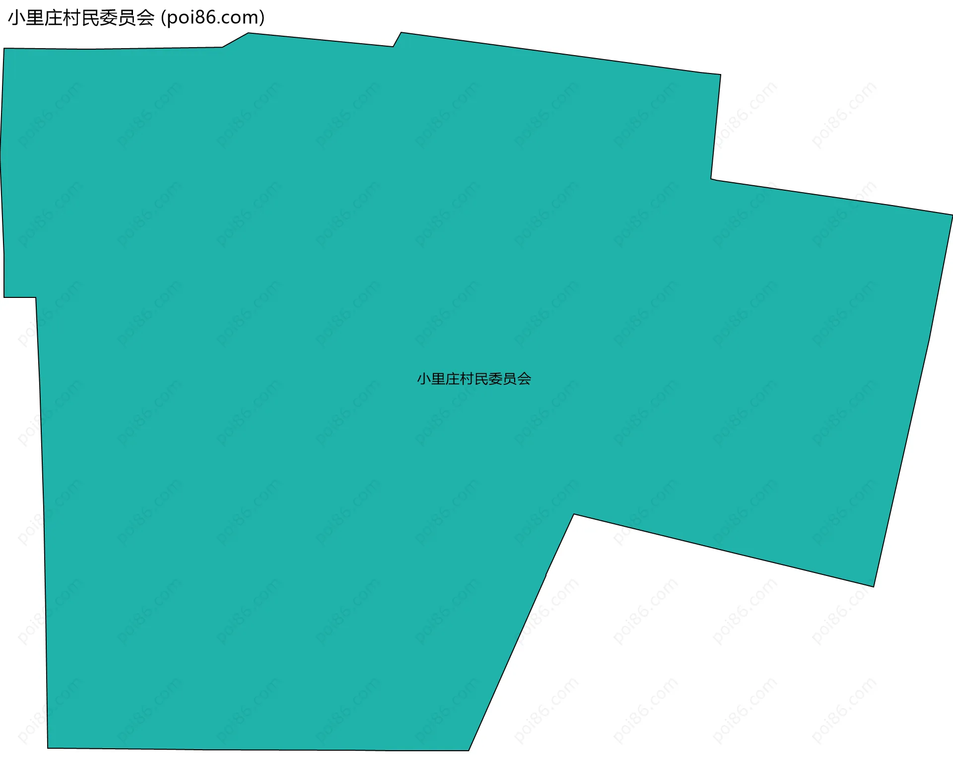 小里庄村民委员会边界地图