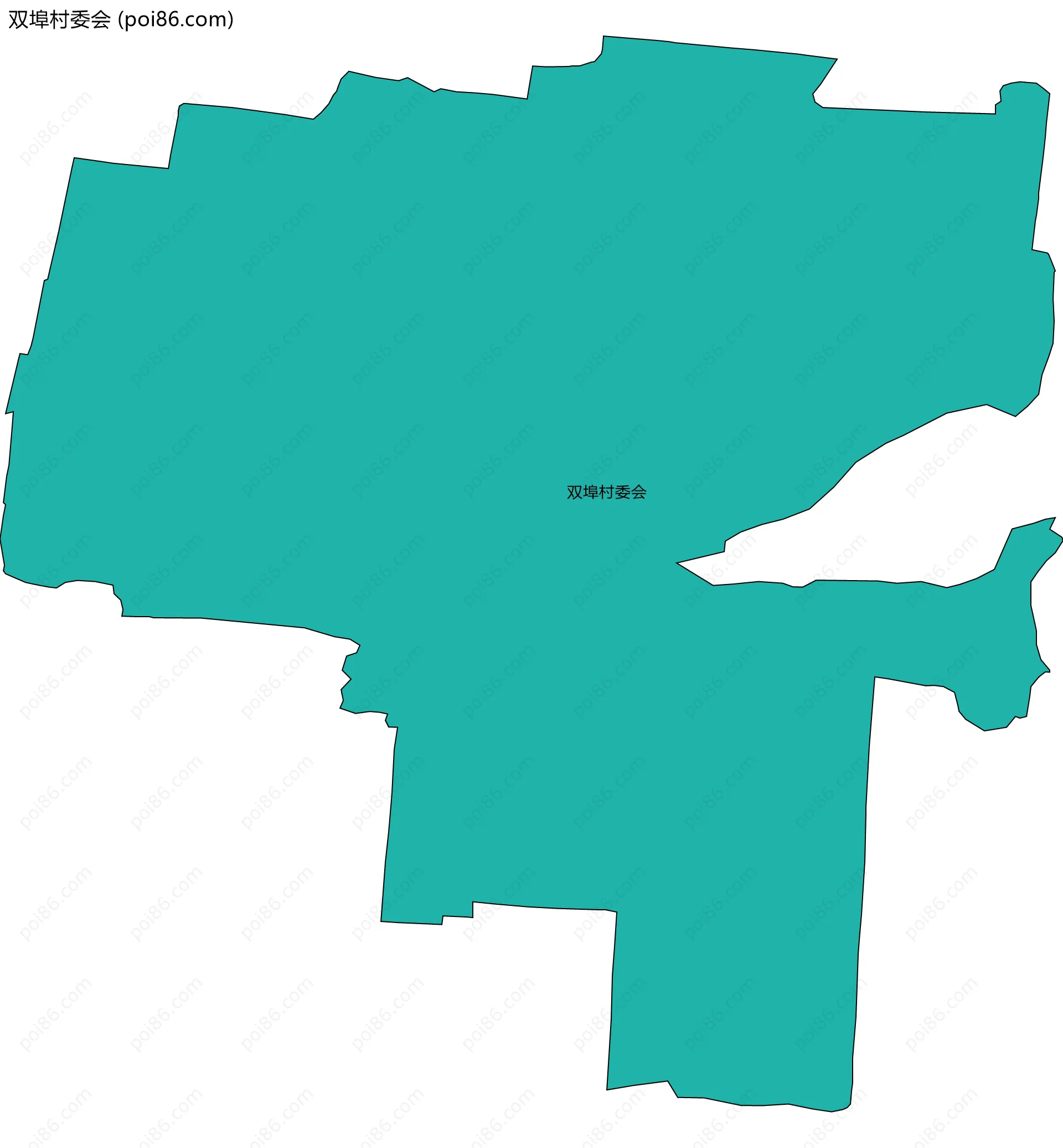 双埠村委会边界地图