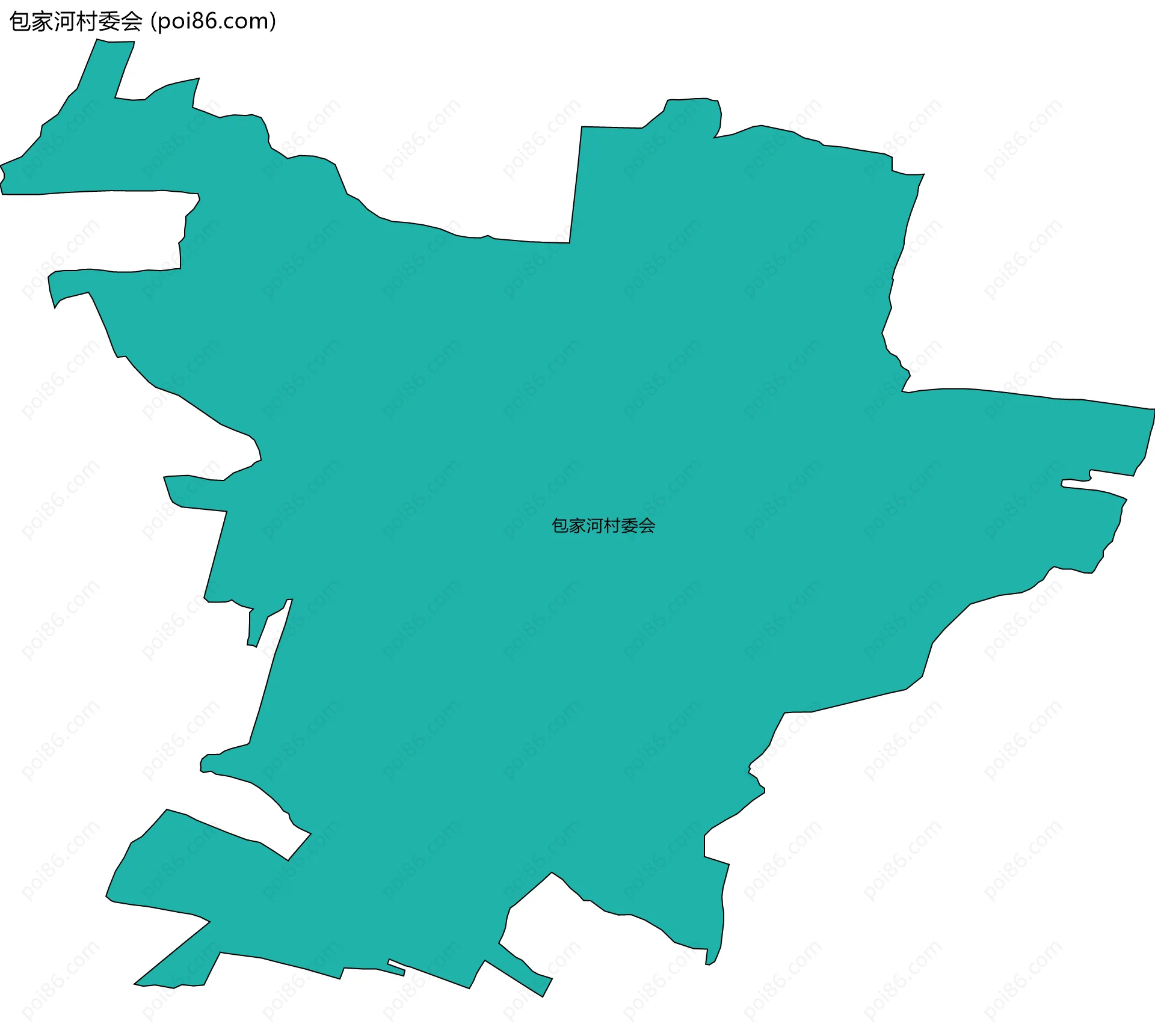 包家河村委会边界地图