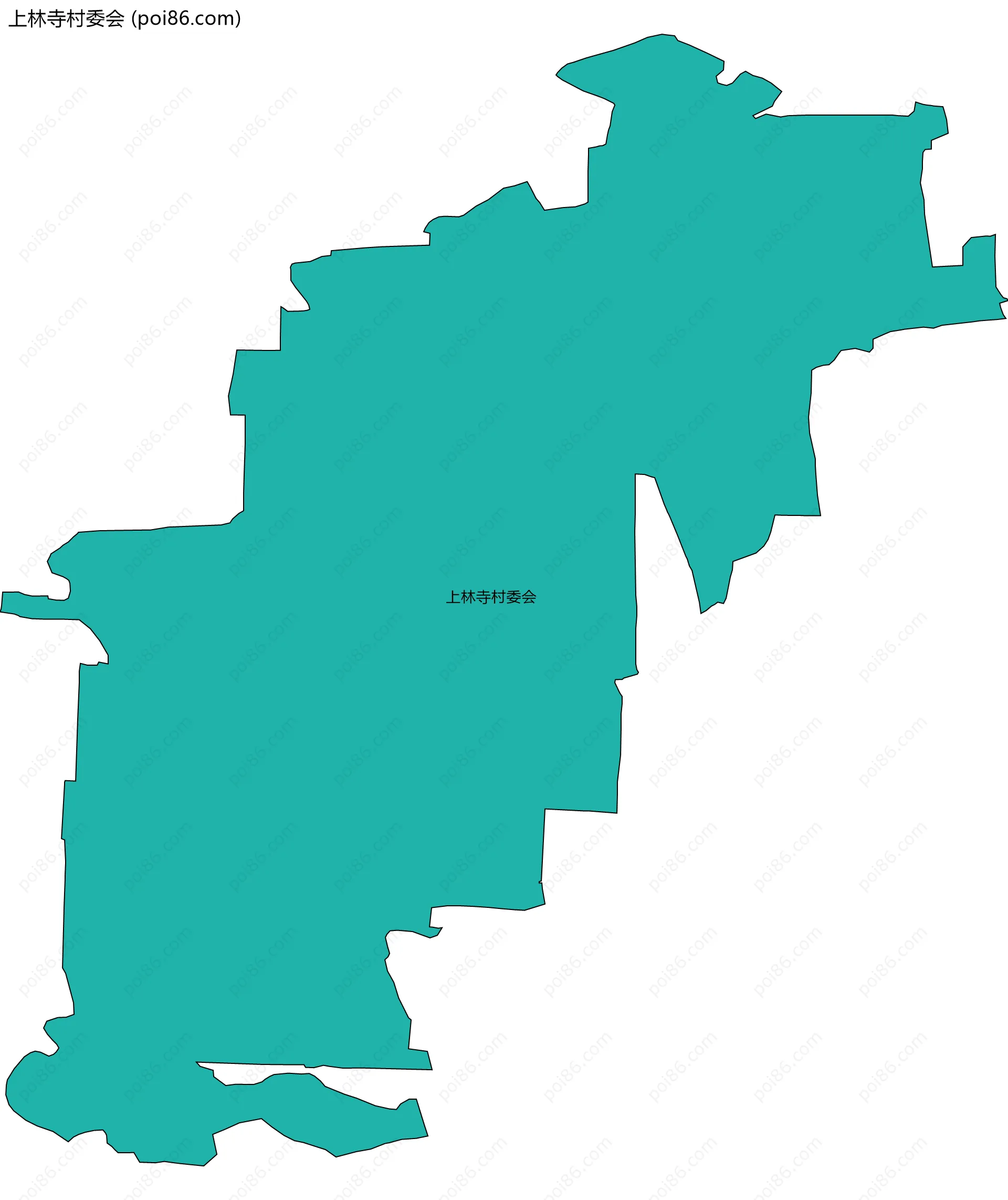 上林寺村委会边界地图