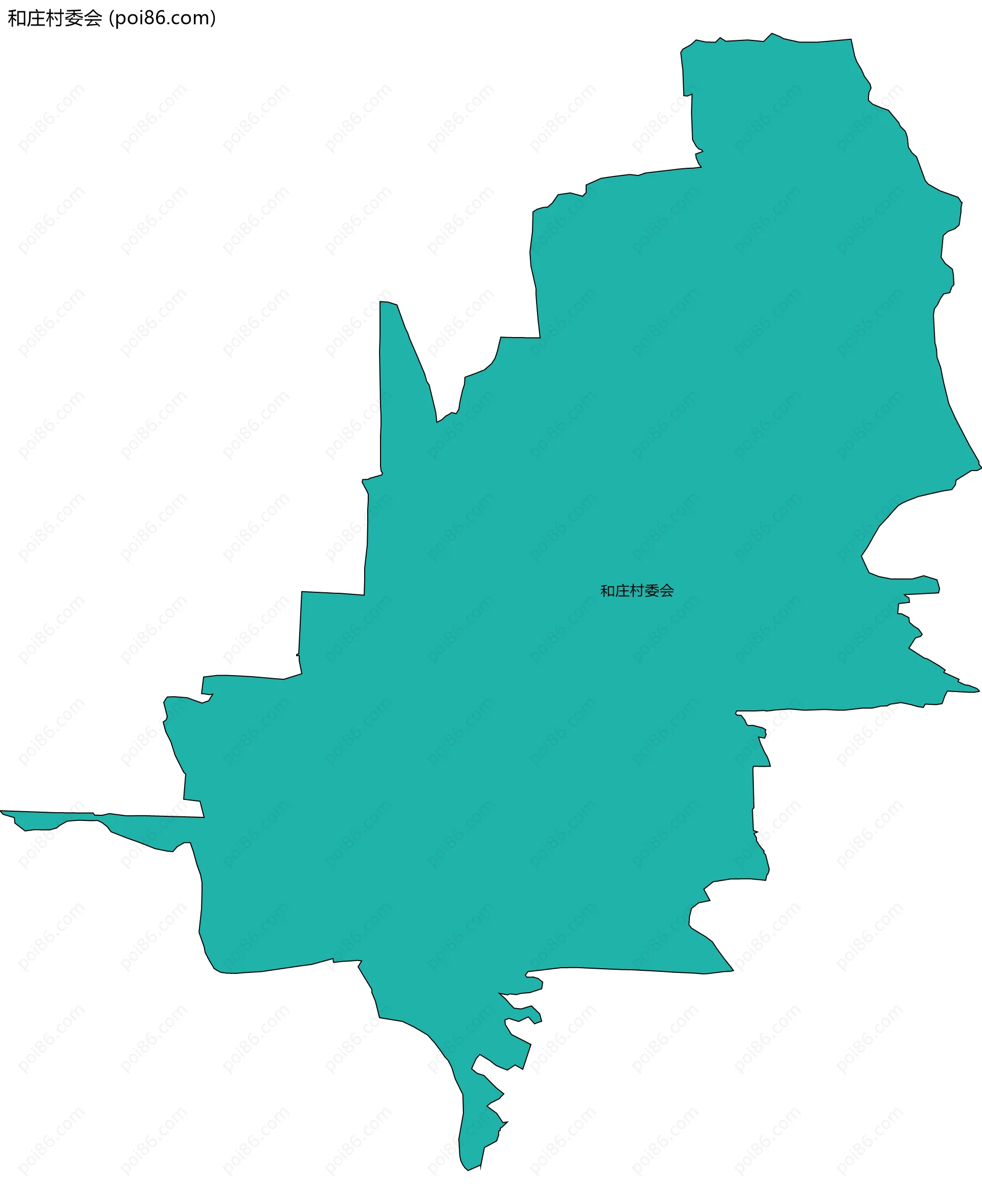 和庄村委会边界地图