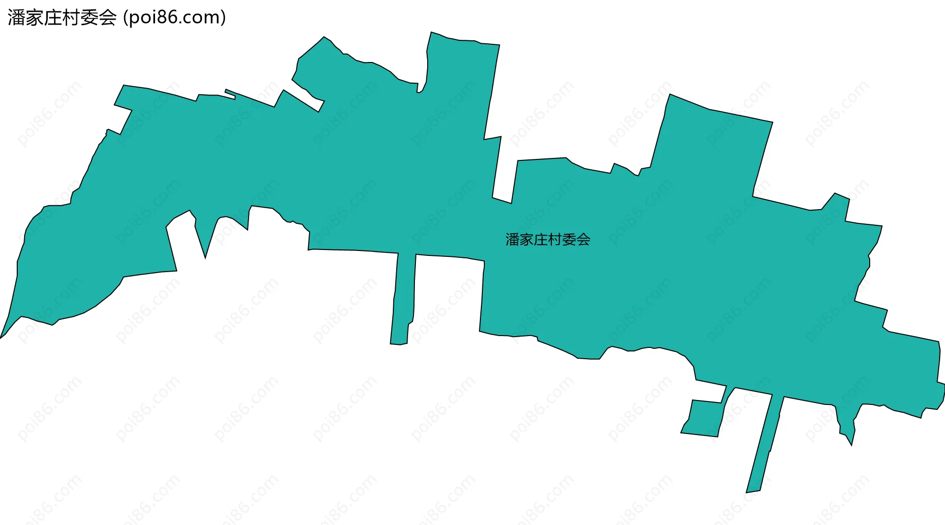 潘家庄村委会边界地图