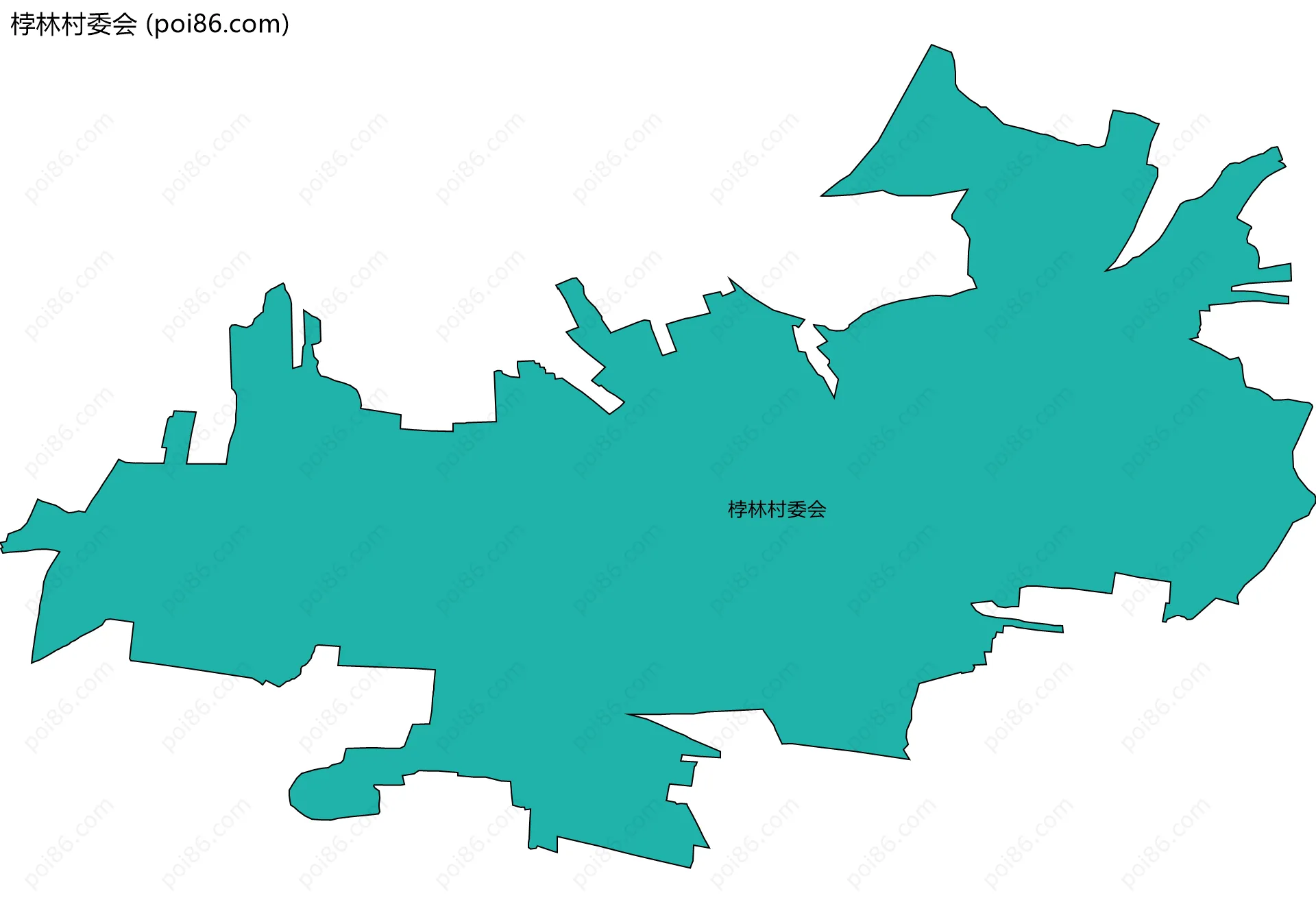 桲林村委会边界地图