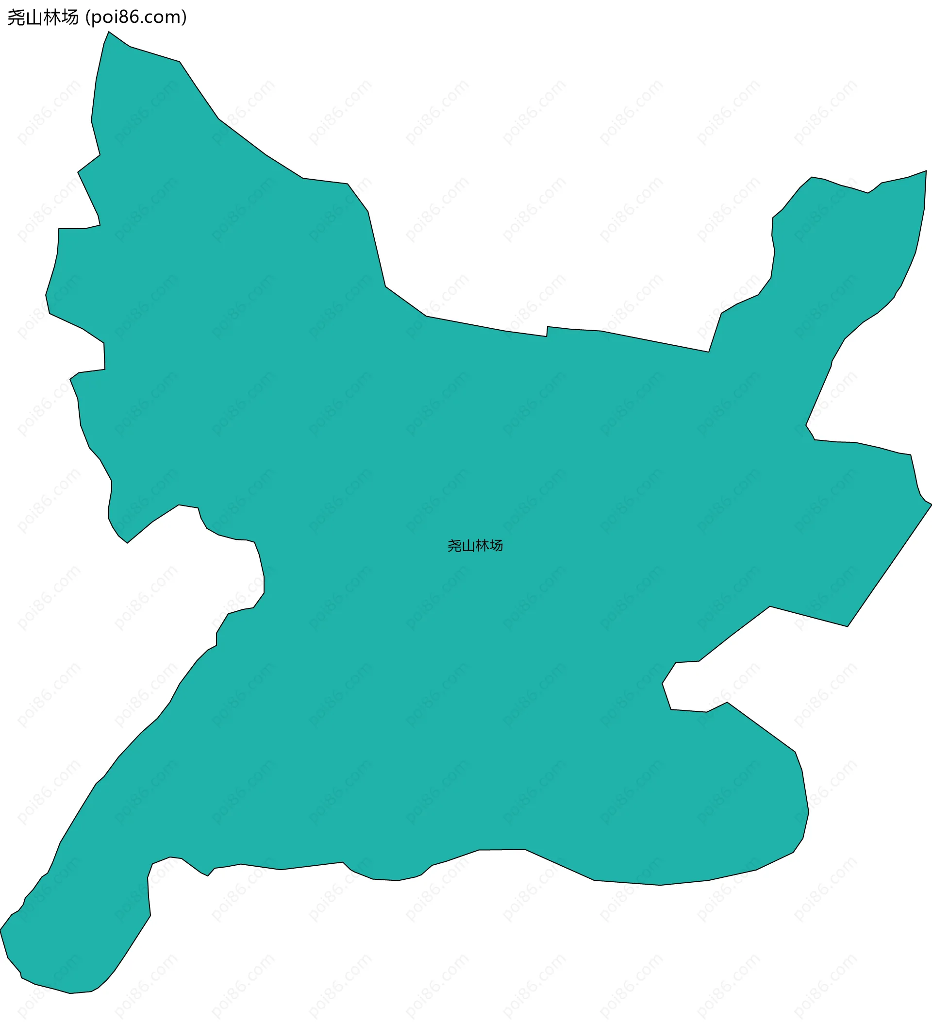 尧山林场边界地图