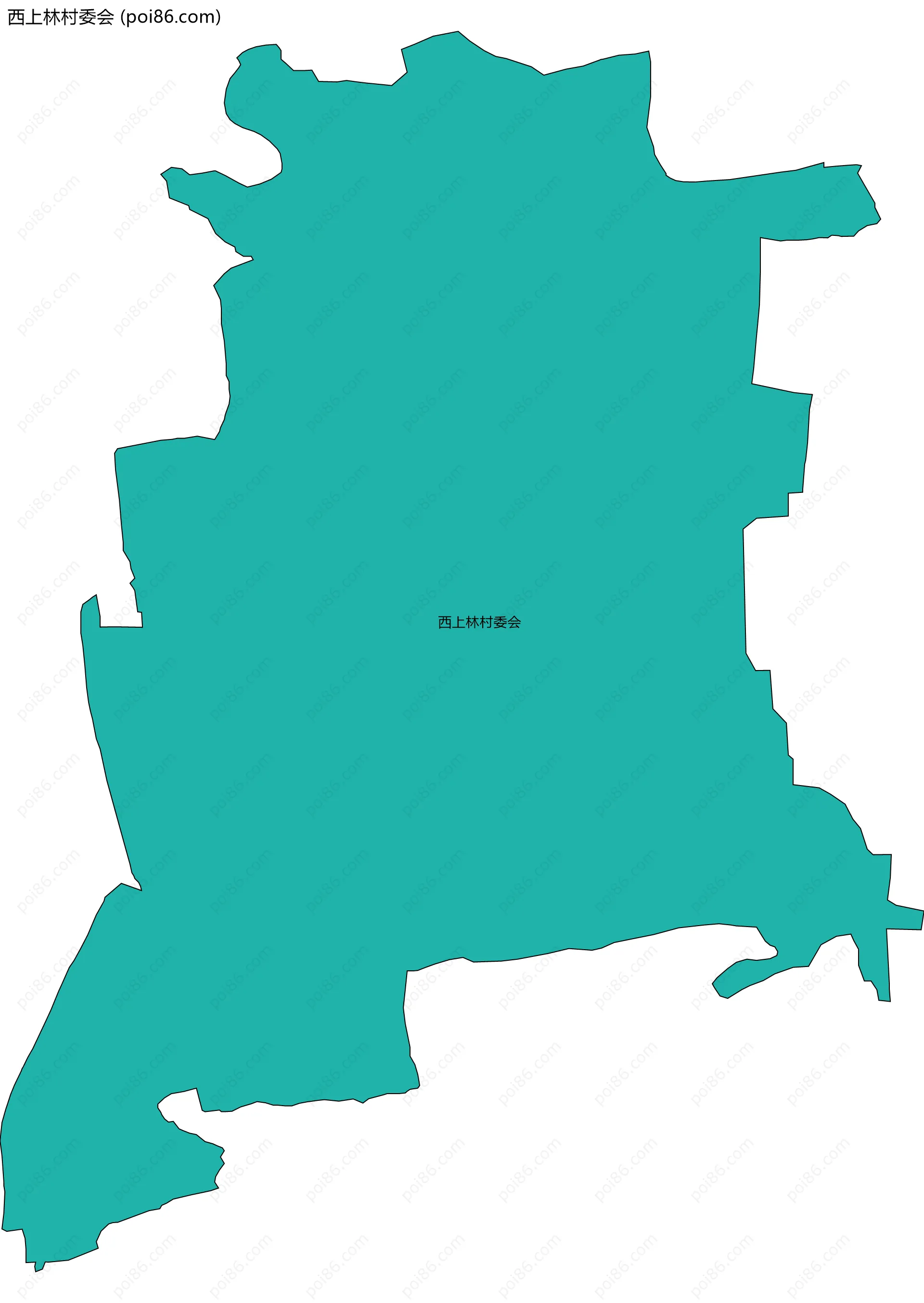 西上林村委会边界地图