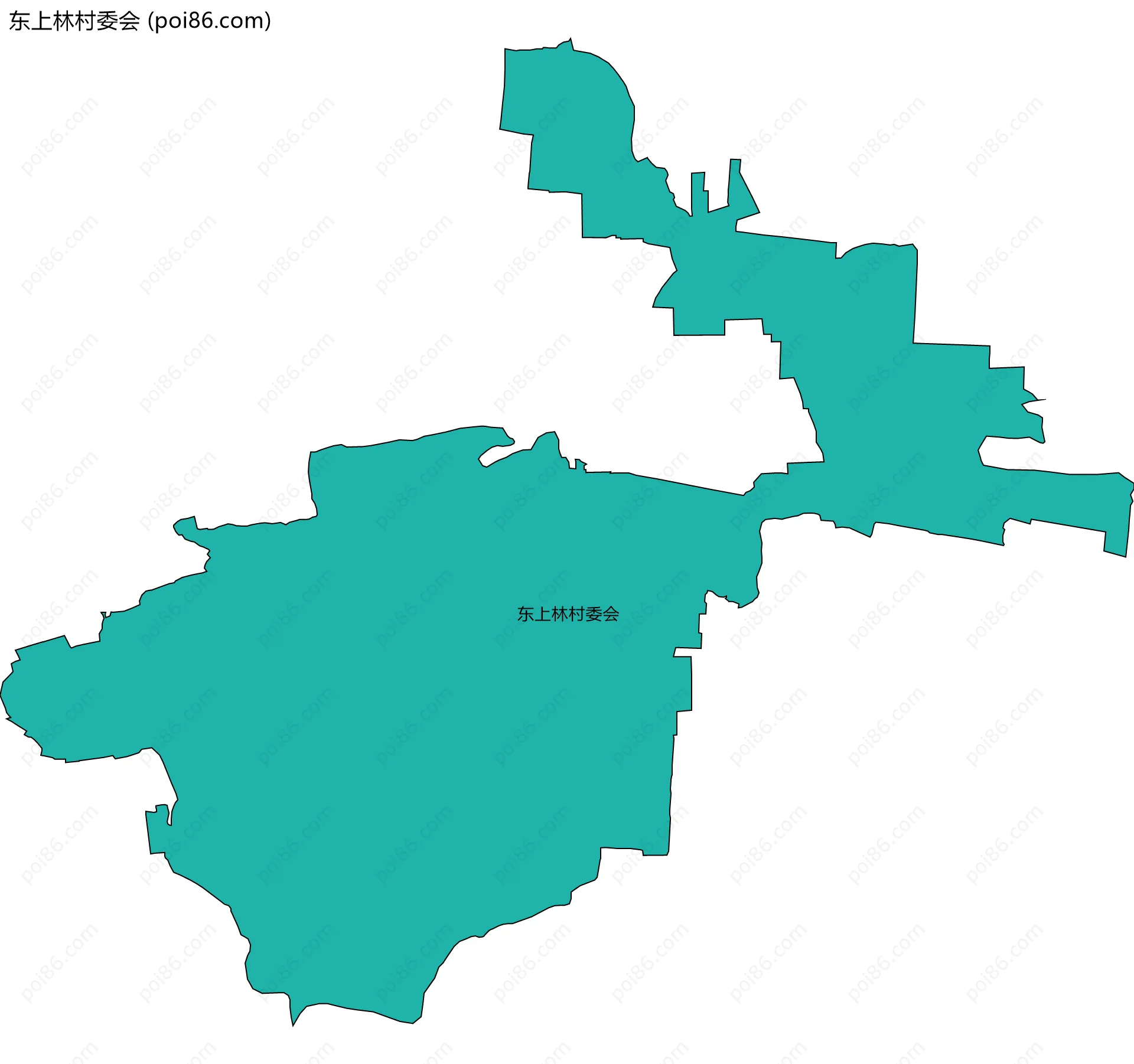 东上林村委会边界地图