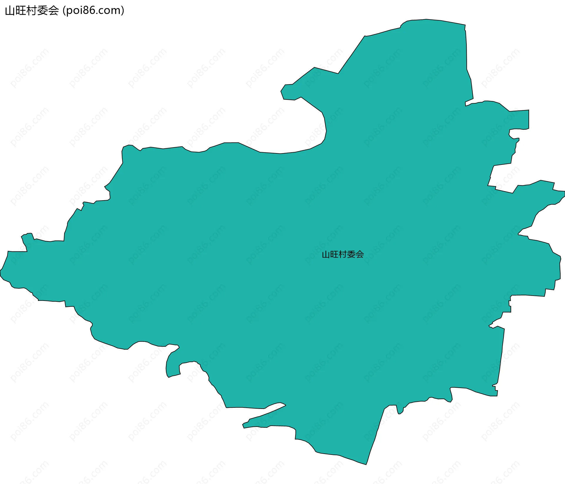 山旺村委会边界地图