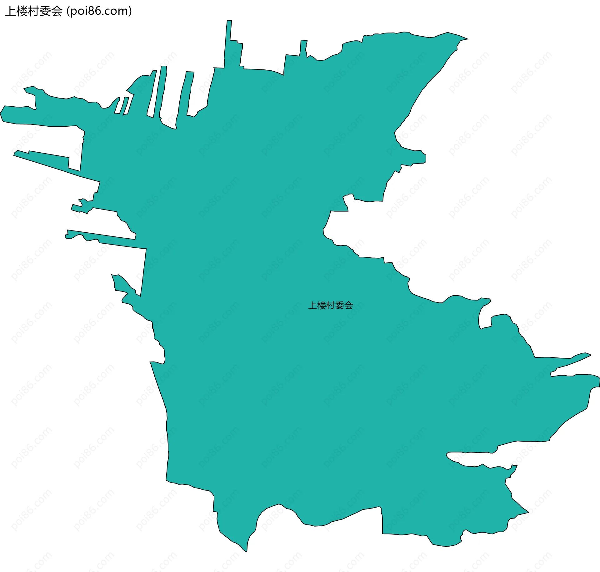 上楼村委会边界地图