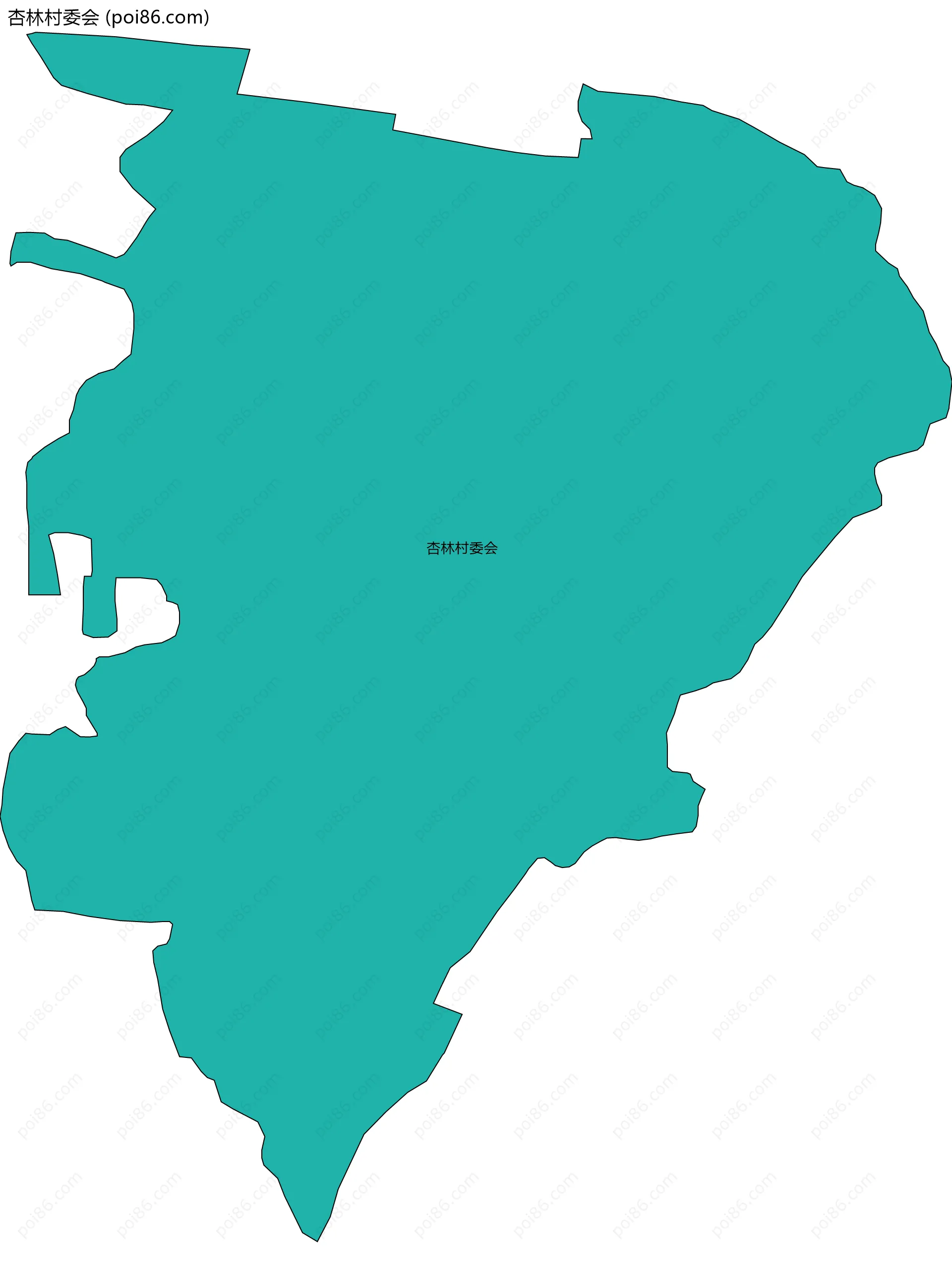 杏林村委会边界地图