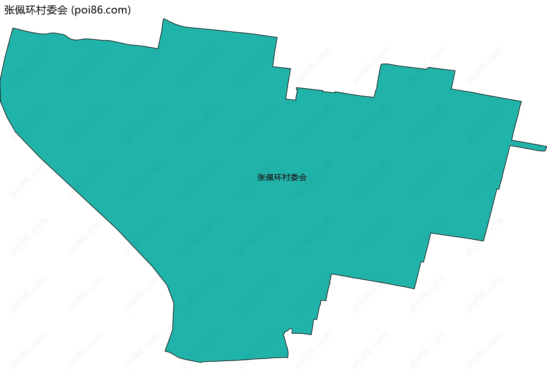 张佩环村委会边界地图