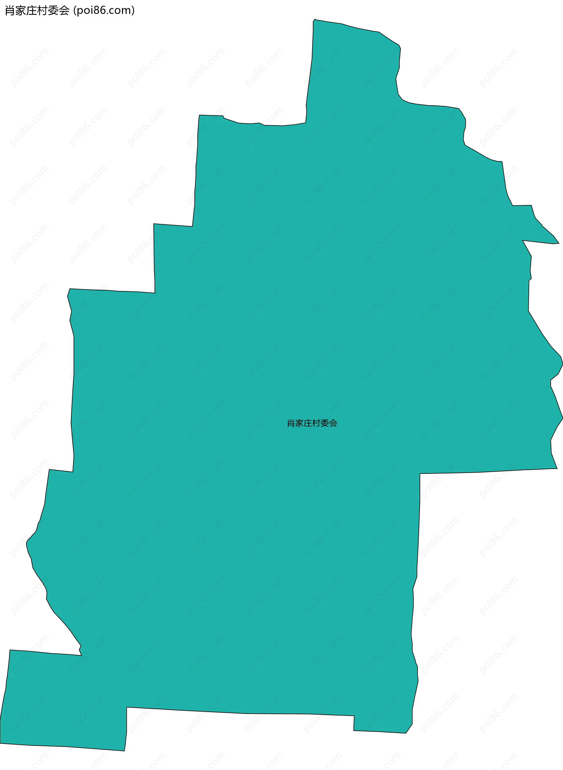 肖家庄村委会边界地图