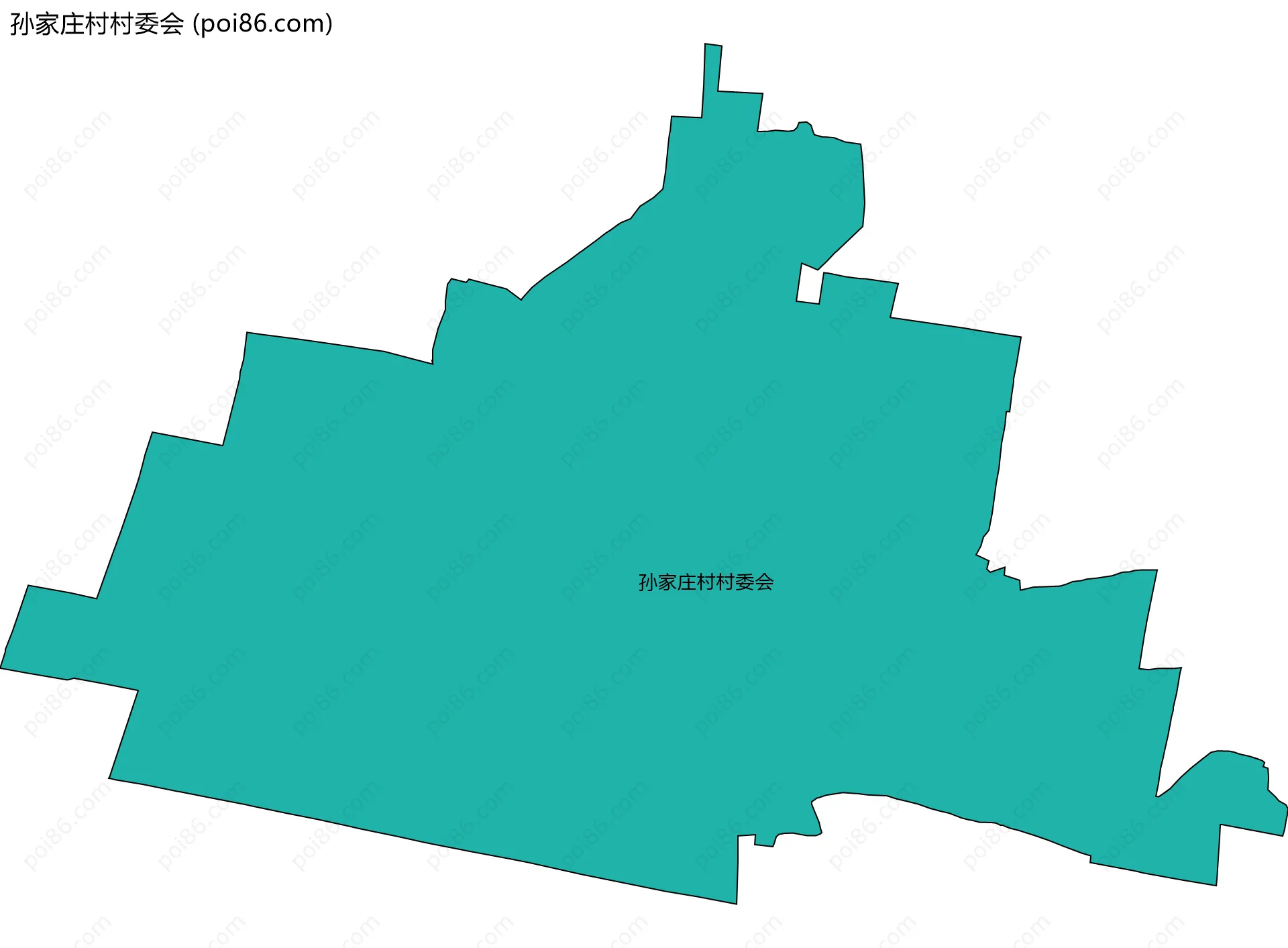 孙家庄村村委会边界地图