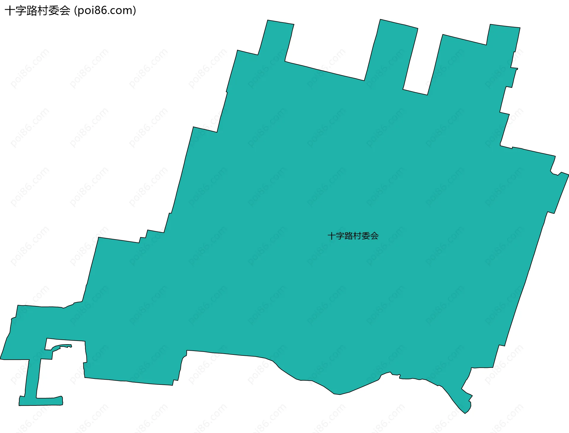 十字路村委会边界地图