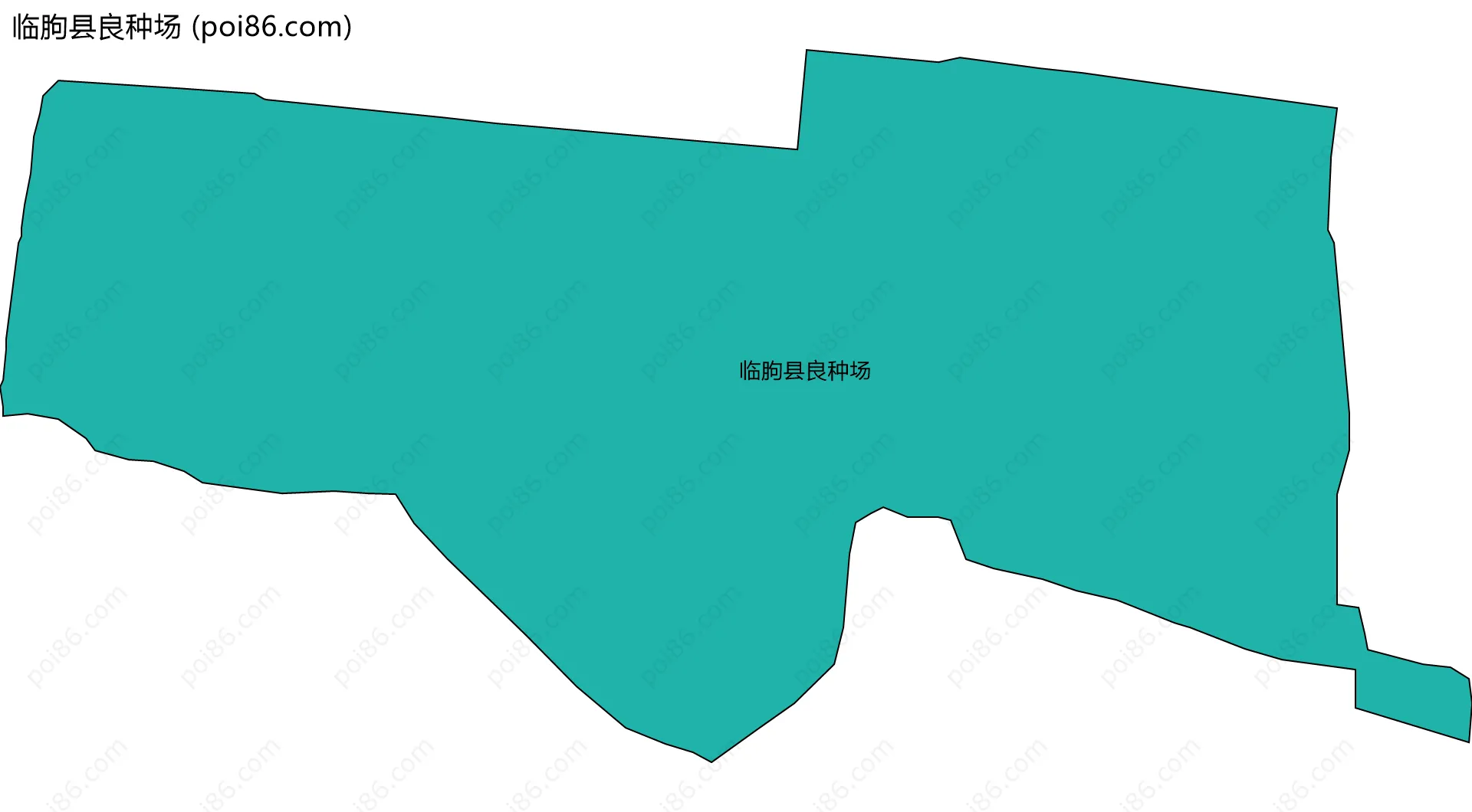 临朐县良种场边界地图