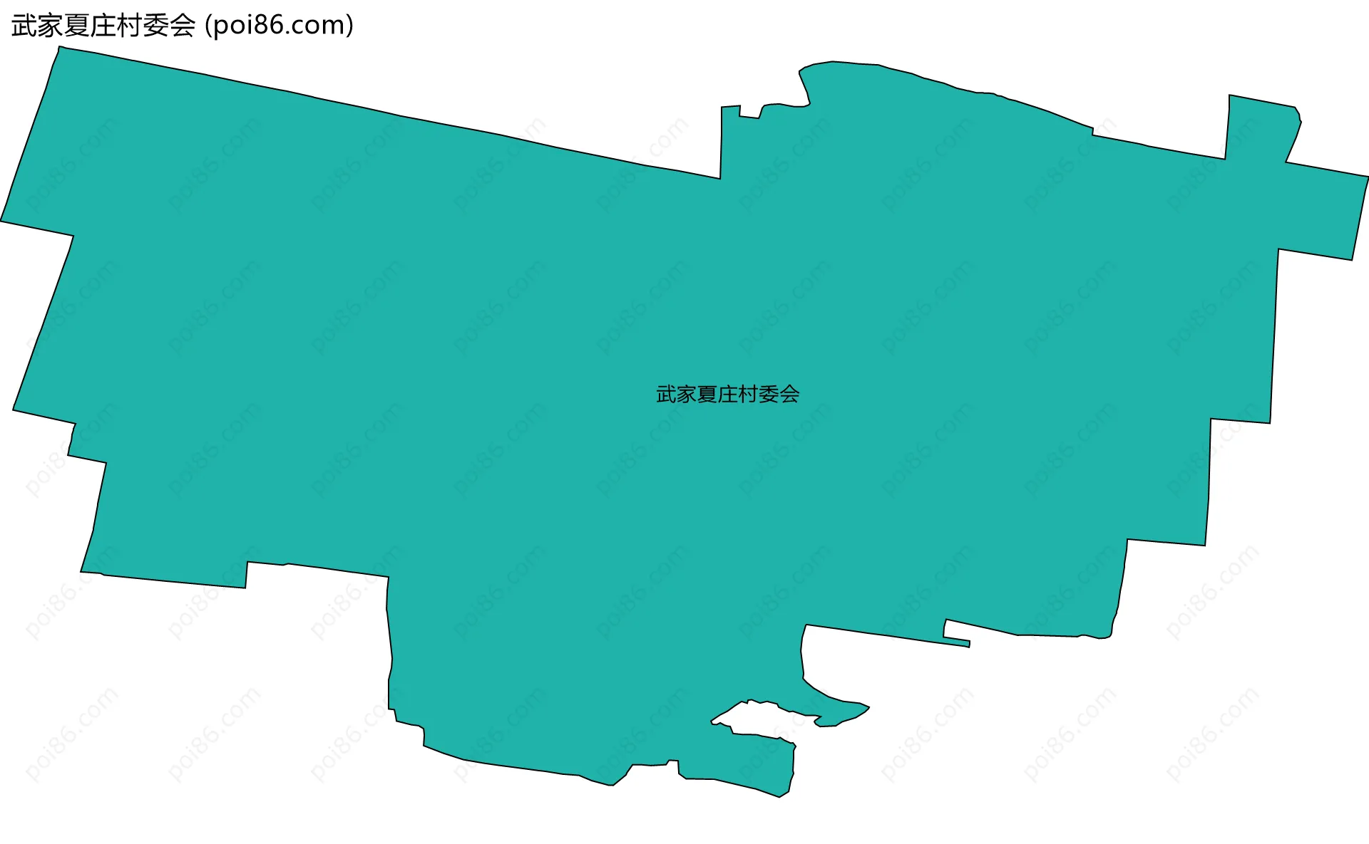 武家夏庄村委会边界地图