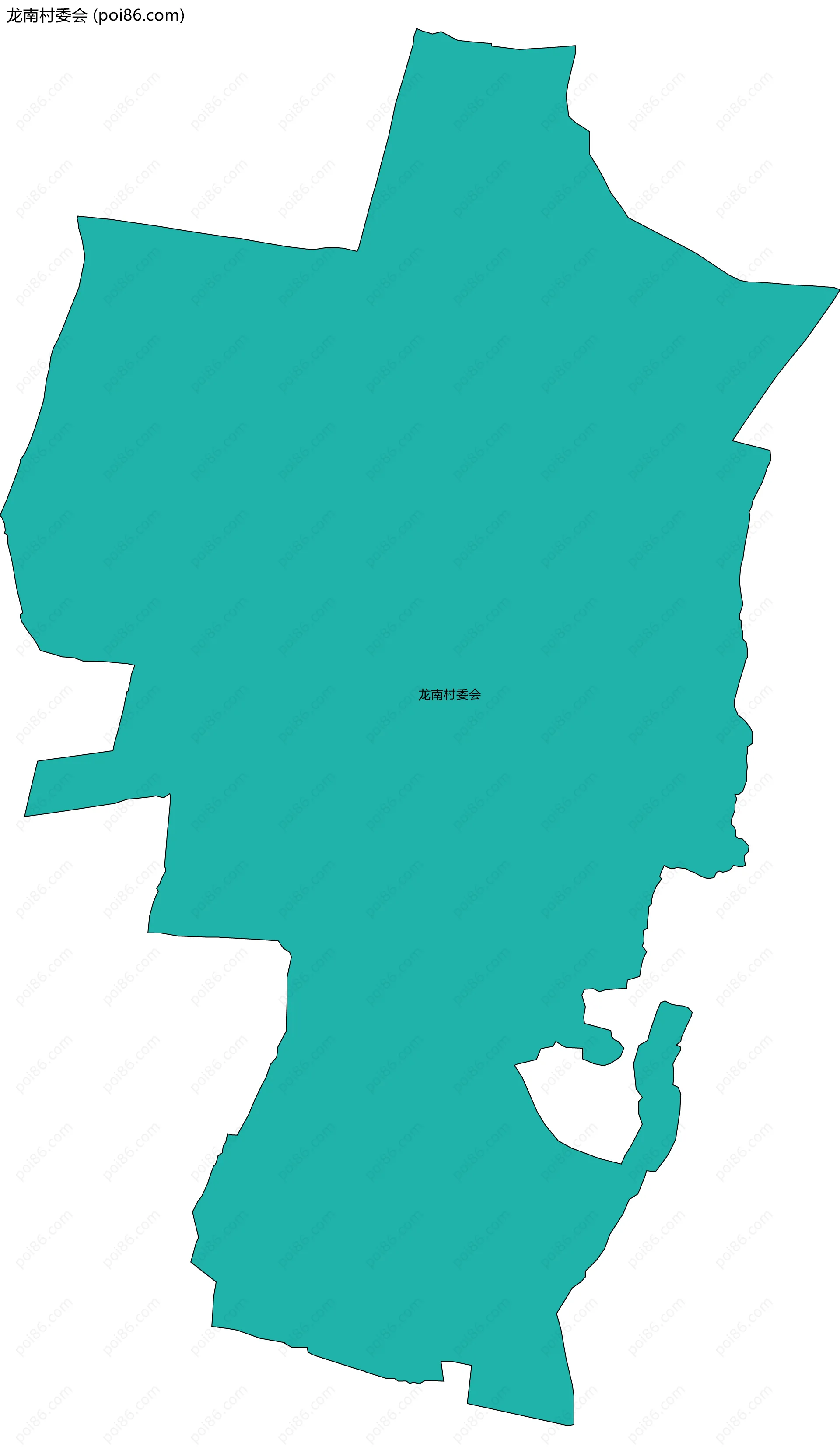 龙南村委会边界地图