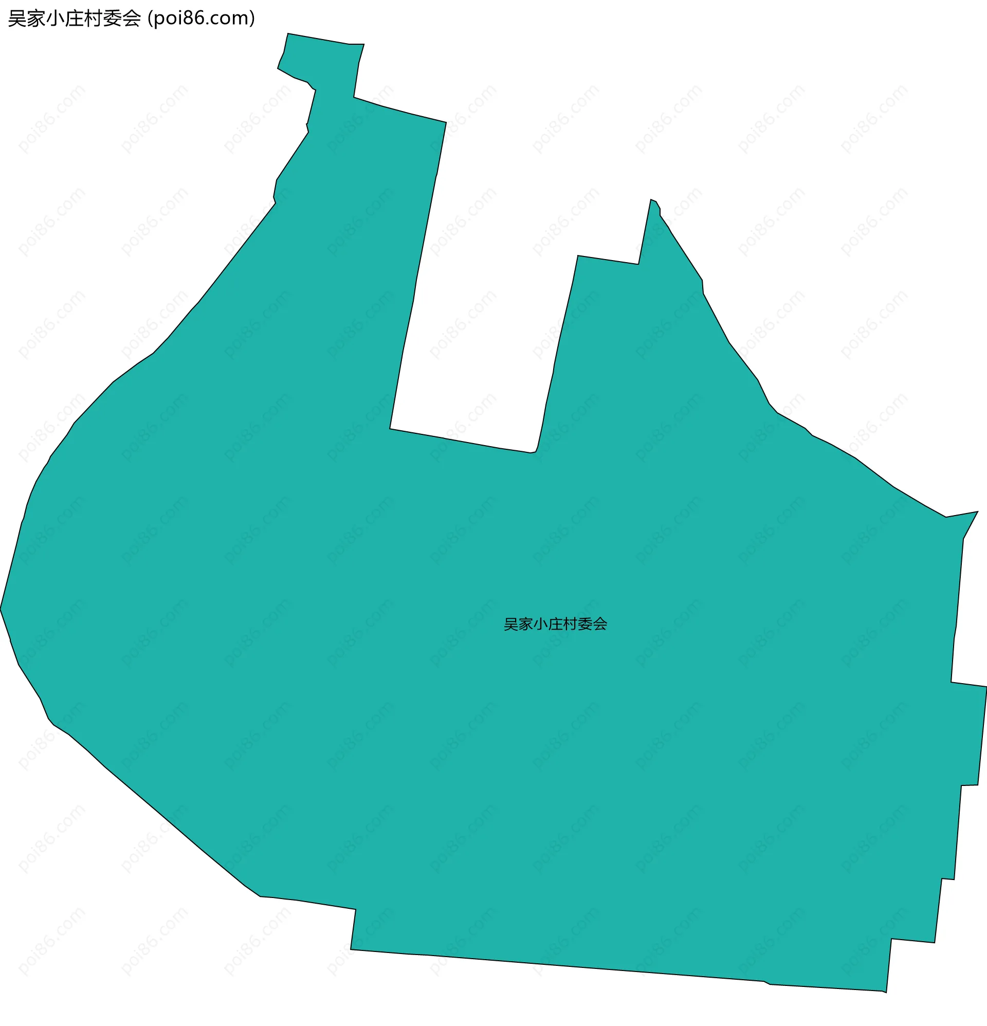 吴家小庄村委会边界地图