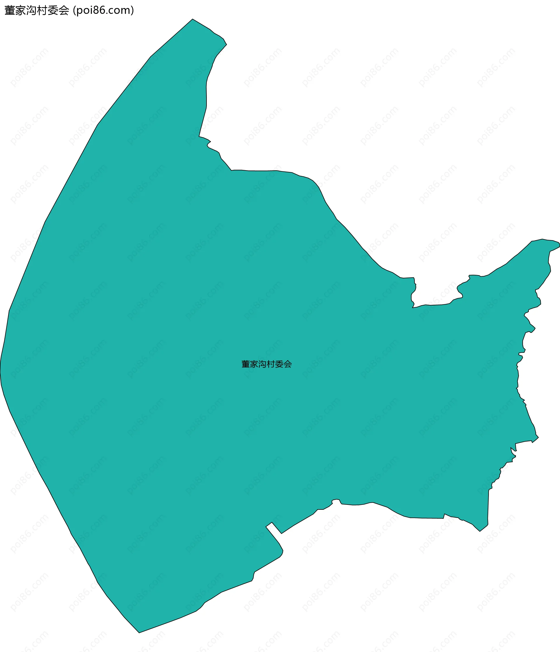 董家沟村委会边界地图