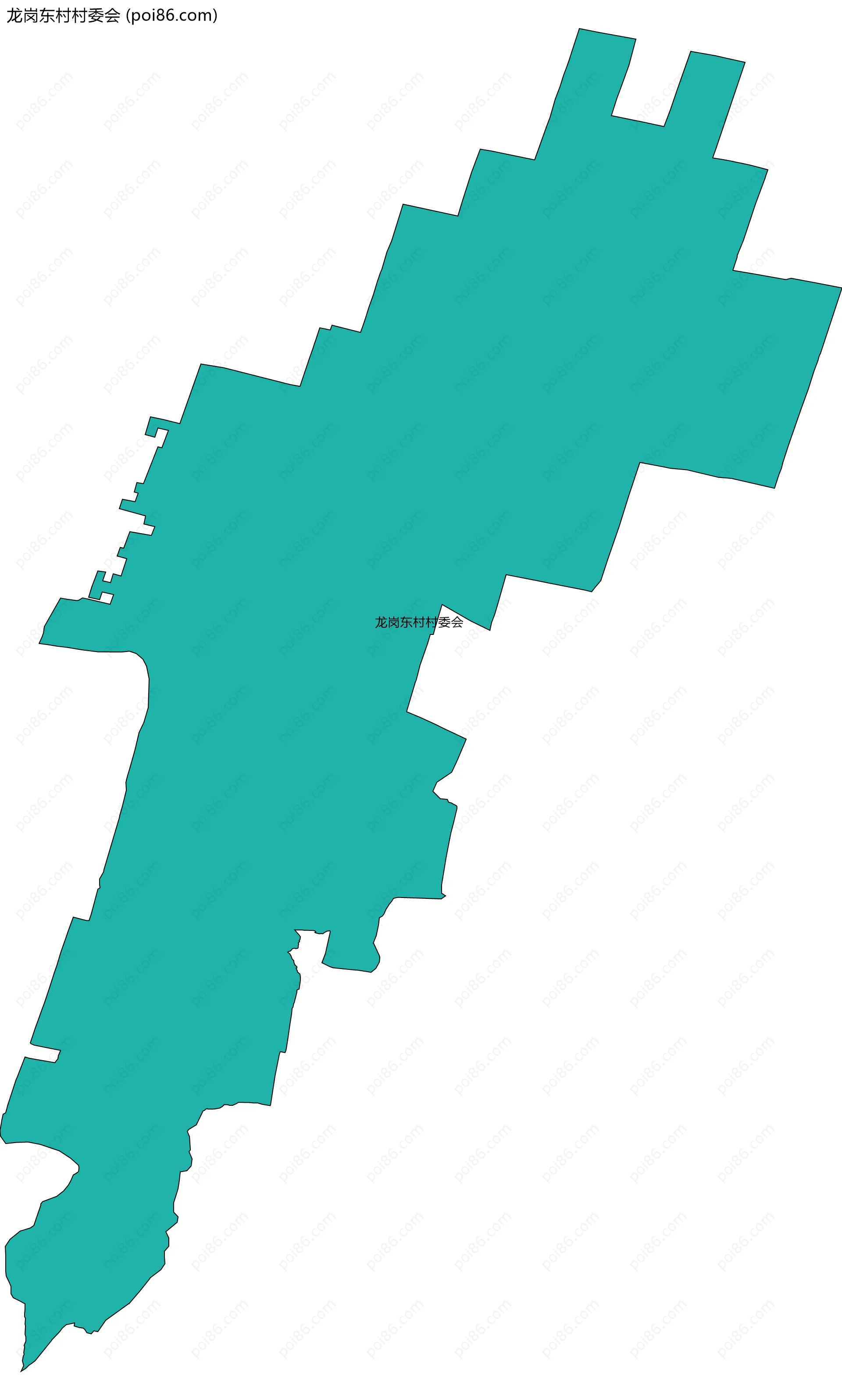 龙岗东村村委会边界地图